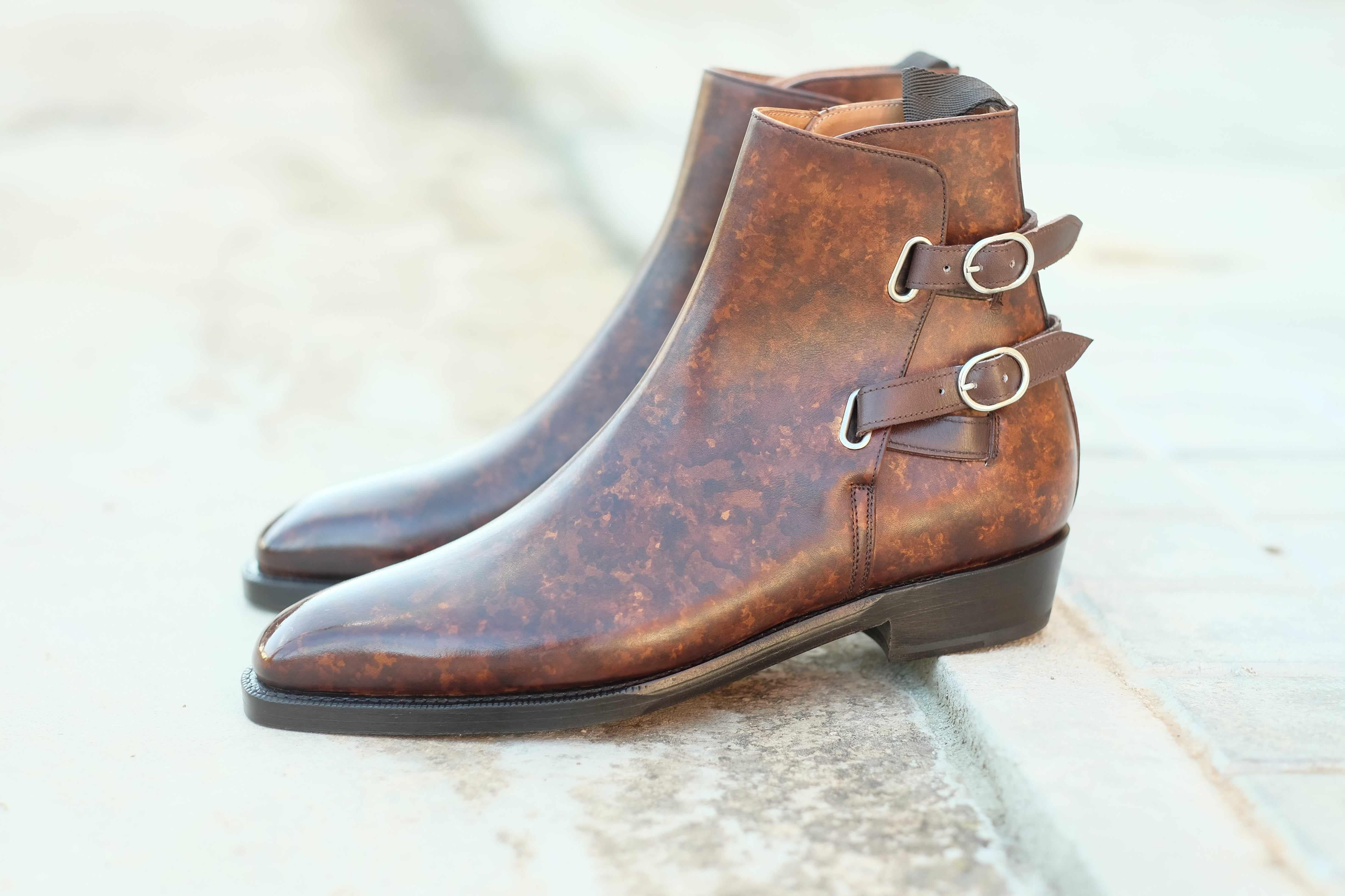 Genesee - Copper Marble Patina-Jodhpur Boots-J.FitzPatrick Footwear