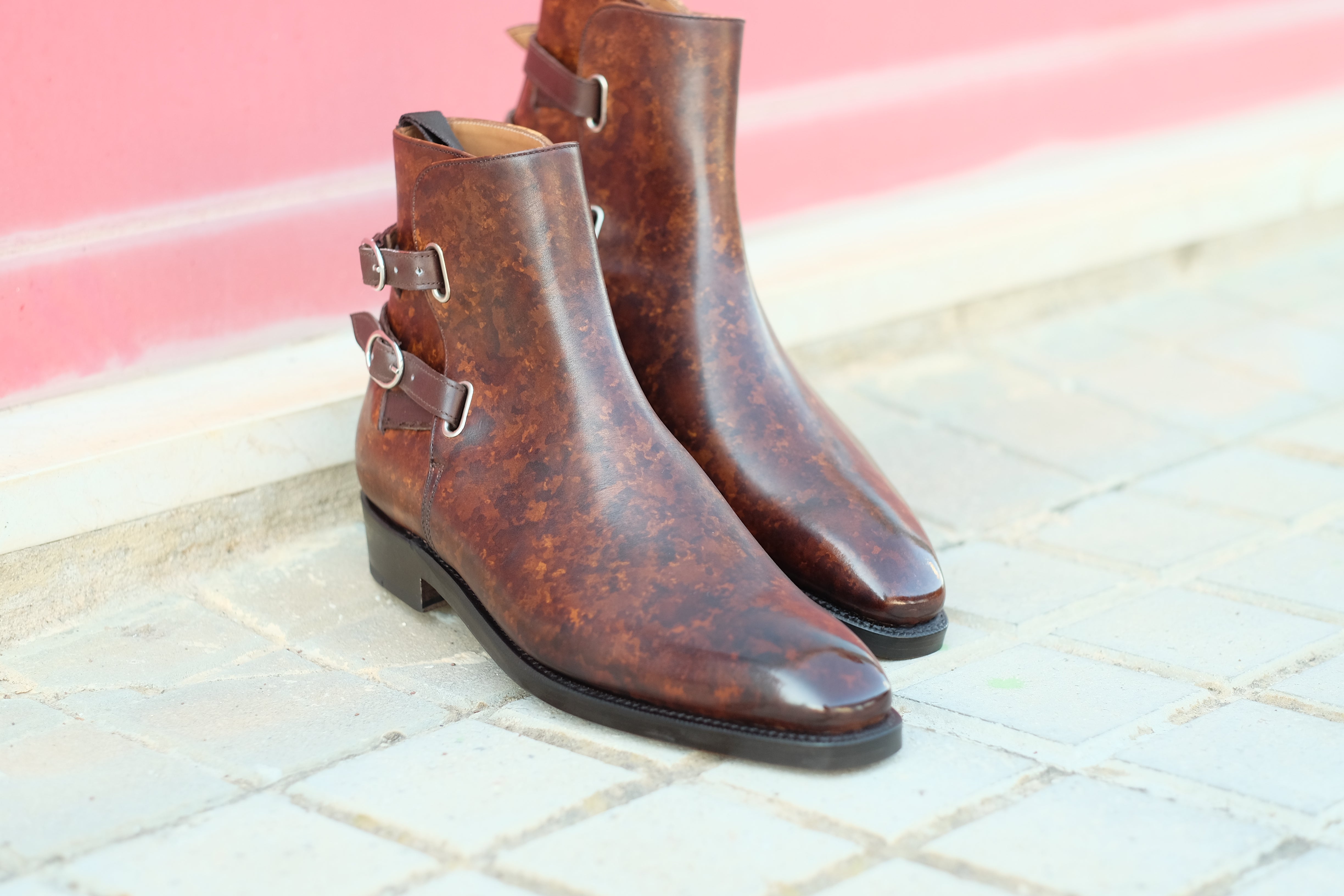 Genesee - Copper Marble Patina-Jodhpur Boots-J.FitzPatrick Footwear