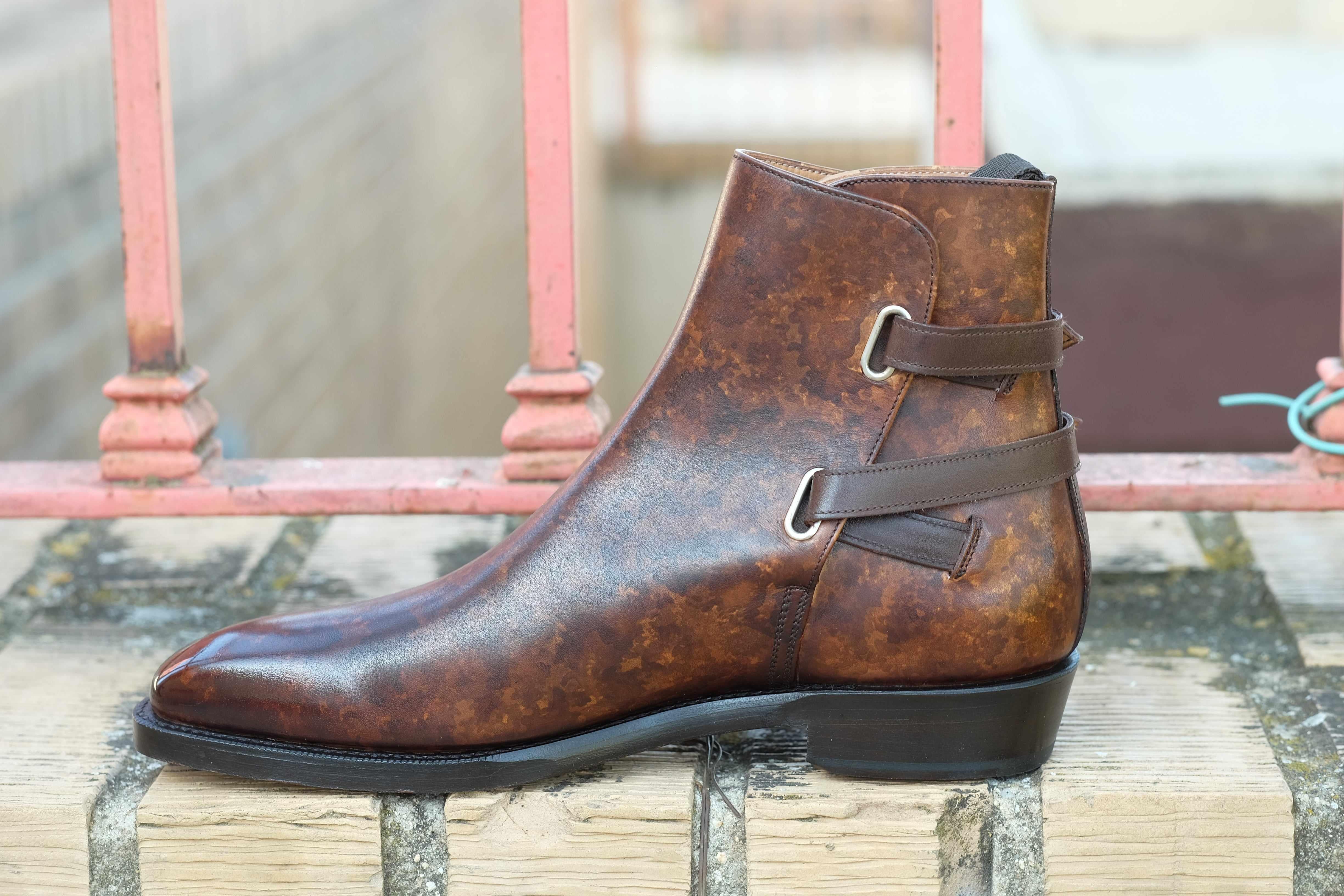 Genesee - Copper Marble Patina-Jodhpur Boots-J.FitzPatrick Footwear