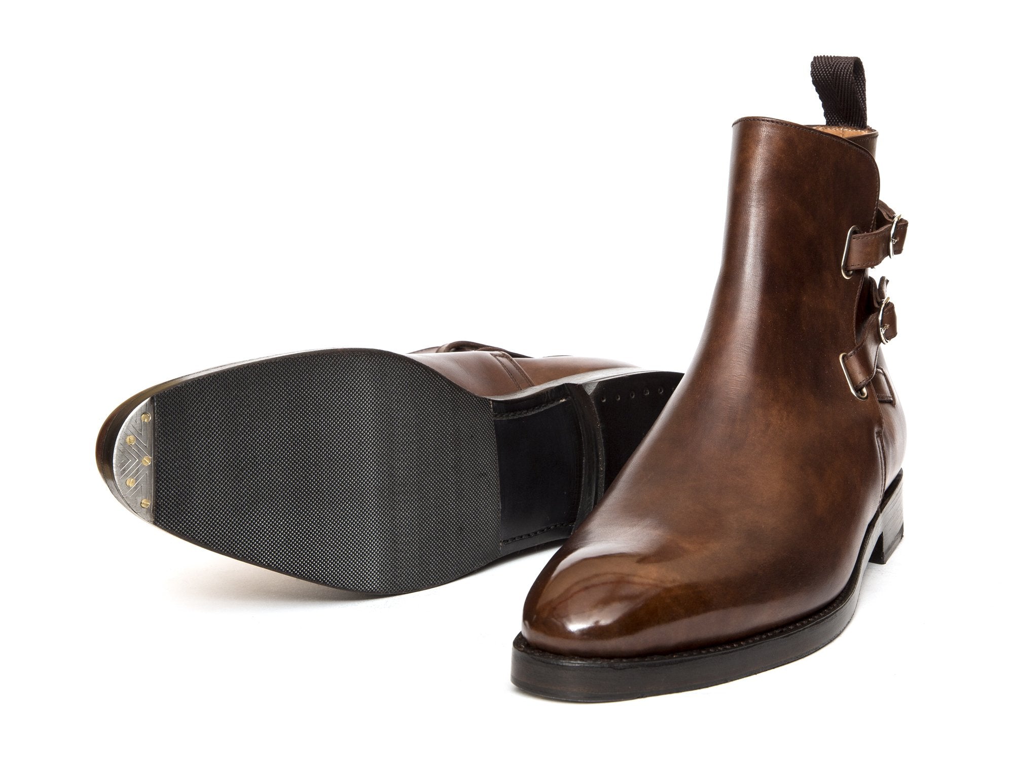 Genesee - MTO - Copper Museum Calf - NGT Last - Double Leather Sole-Made To Order Jodhpur Boots-J.FitzPatrick Footwear