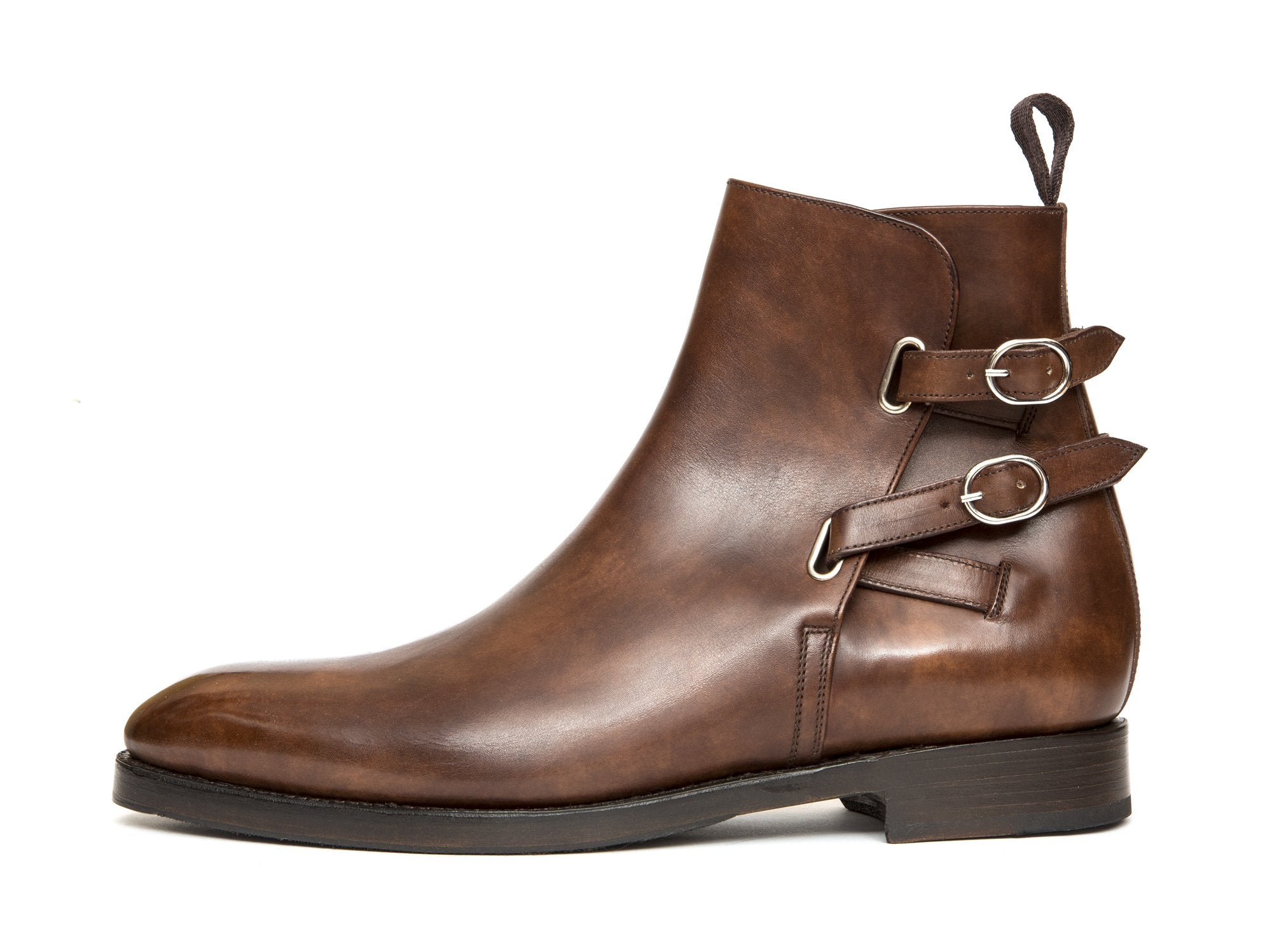 Genesee - MTO - Copper Museum Calf - NGT Last - Double Leather Sole-Made To Order Jodhpur Boots-J.FitzPatrick Footwear