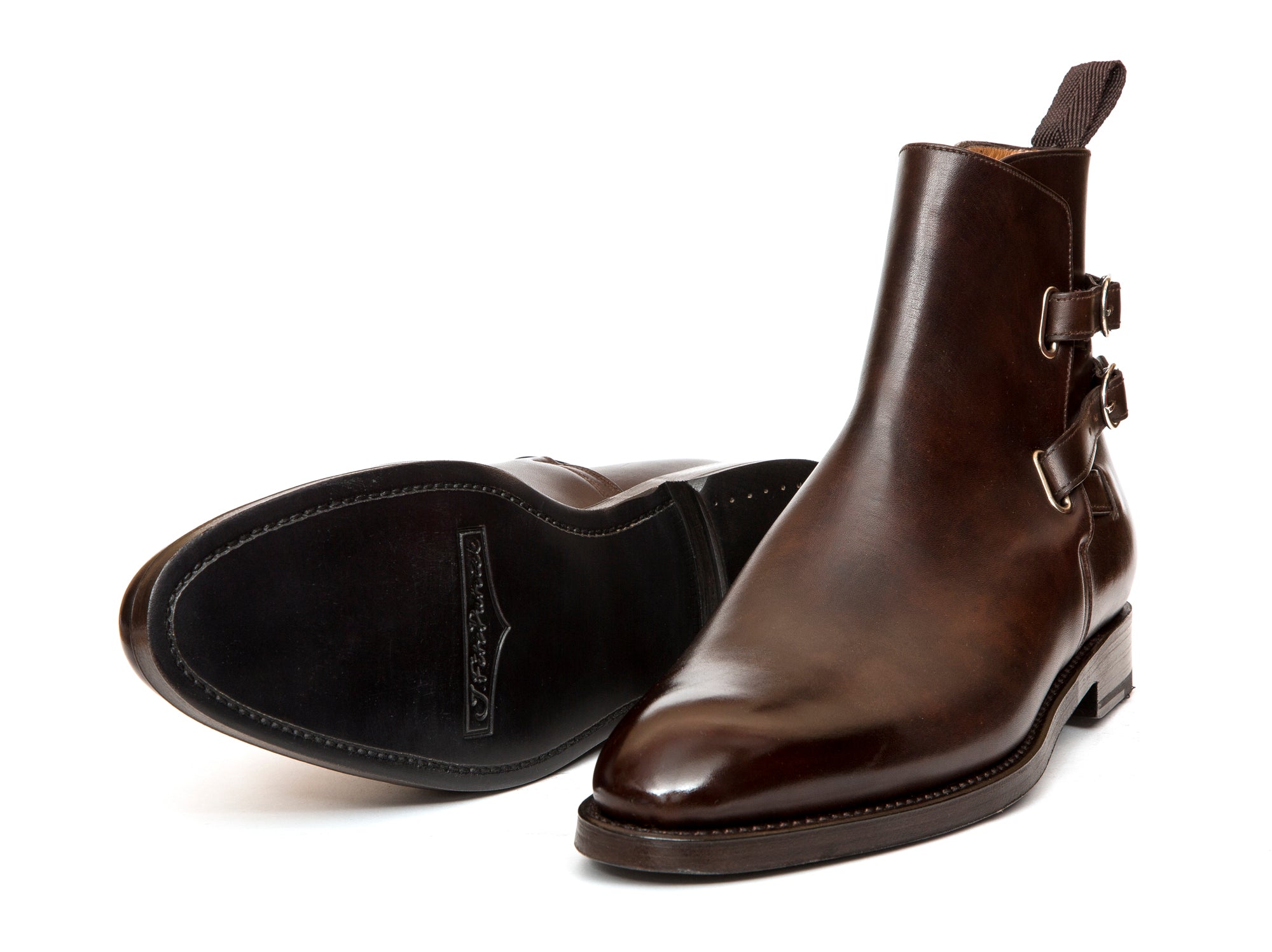 Genesee - MTO - Dark Brown Museum Calf - NGT Last - Double Leather Sole-Made To Order Jodhpur Boots-J.FitzPatrick Footwear
