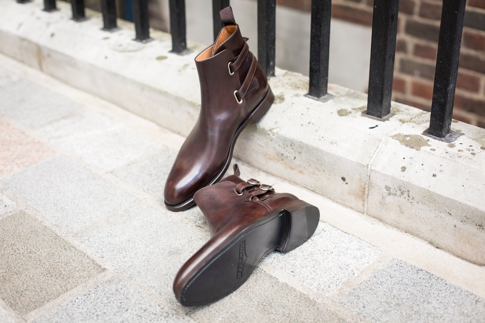 Genesee - MTO - Dark Brown Museum Calf - NGT Last - Double Leather Sole-Made To Order Jodhpur Boots-J.FitzPatrick Footwear