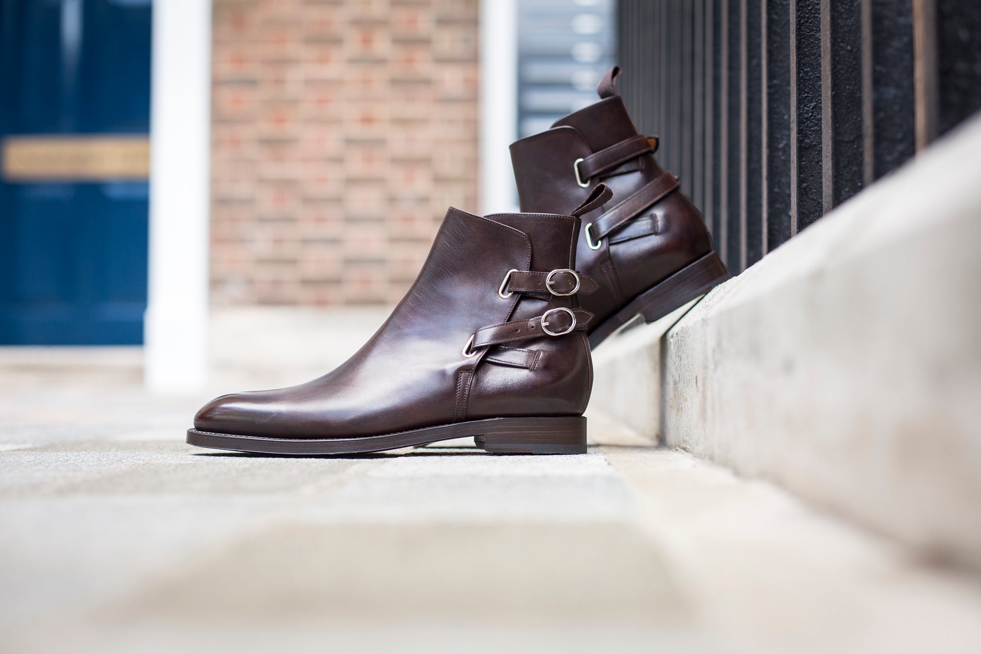 Genesee - MTO - Dark Brown Museum Calf - NGT Last - Double Leather Sole-Made To Order Jodhpur Boots-J.FitzPatrick Footwear