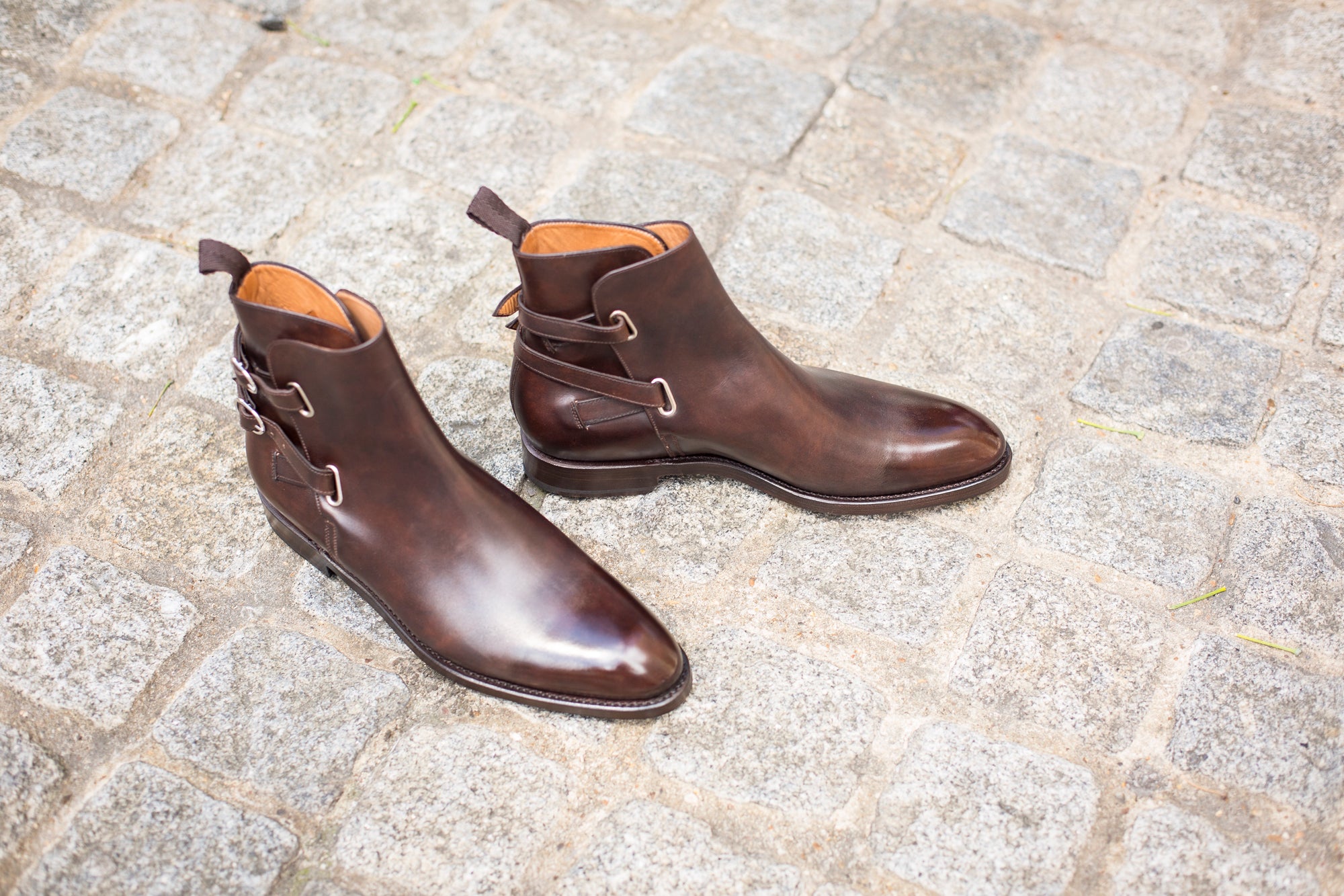 Genesee - MTO - Dark Brown Museum Calf - NGT Last - Double Leather Sole-Made To Order Jodhpur Boots-J.FitzPatrick Footwear