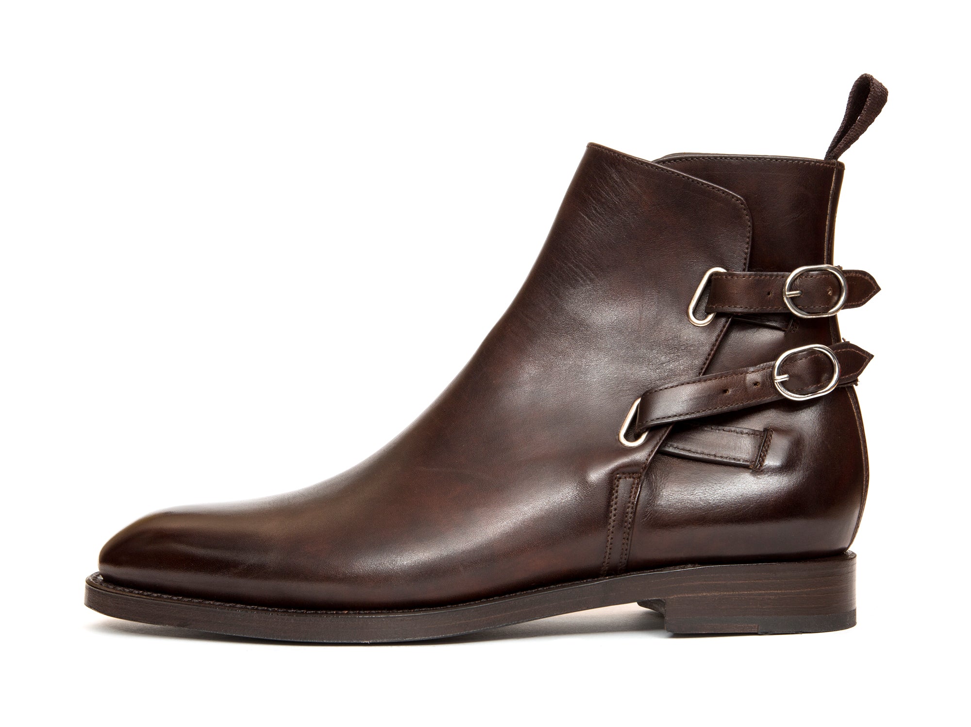 Genesee - MTO - Dark Brown Museum Calf - NGT Last - Double Leather Sole-Made To Order Jodhpur Boots-J.FitzPatrick Footwear