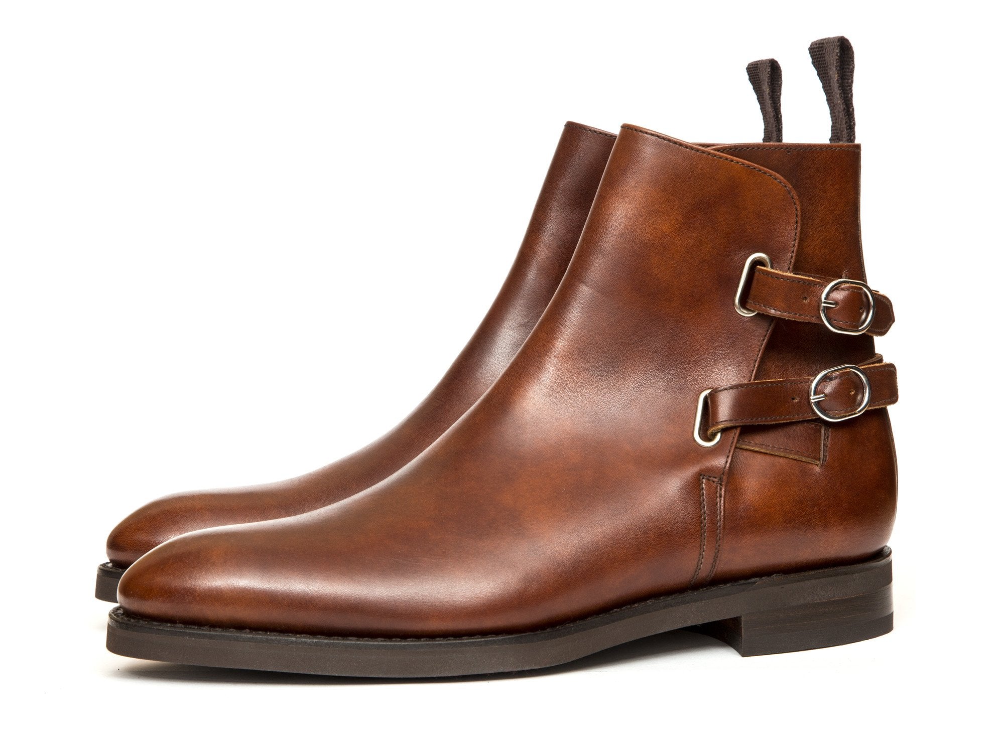 Genesee - MTO - Gold Museum Calf - NGT Last - Double Country Rubber Sole-Made To Order Jodhpur Boots-J.FitzPatrick Footwear
