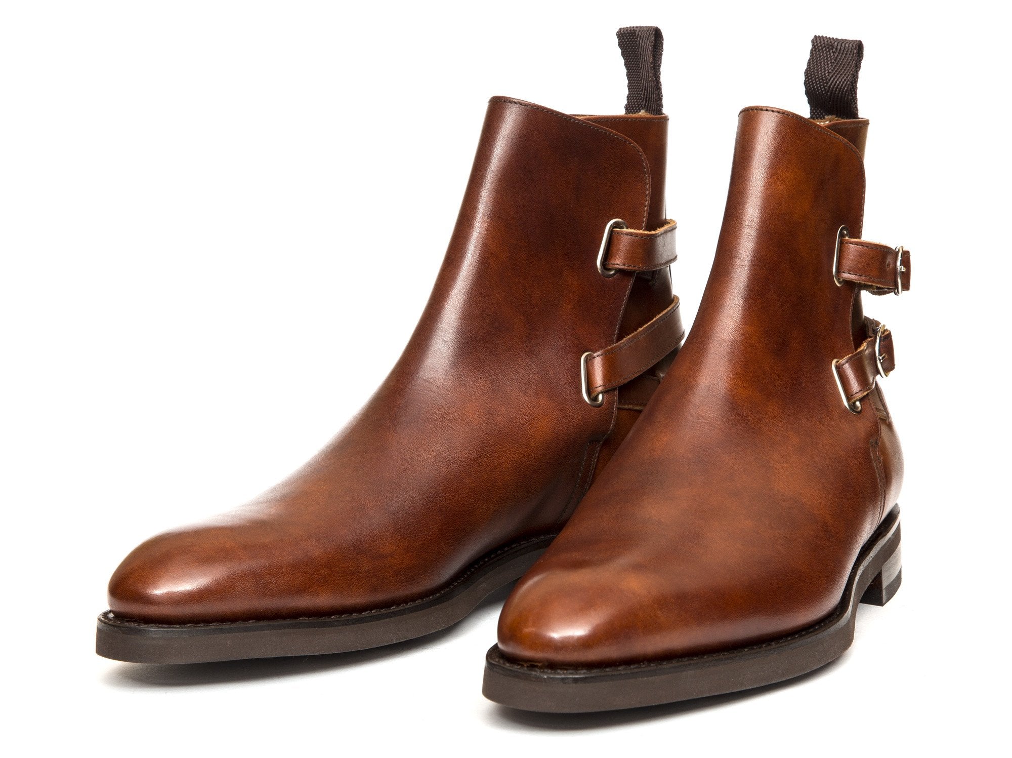 Genesee - MTO - Gold Museum Calf - NGT Last - Double Country Rubber Sole-Made To Order Jodhpur Boots-J.FitzPatrick Footwear