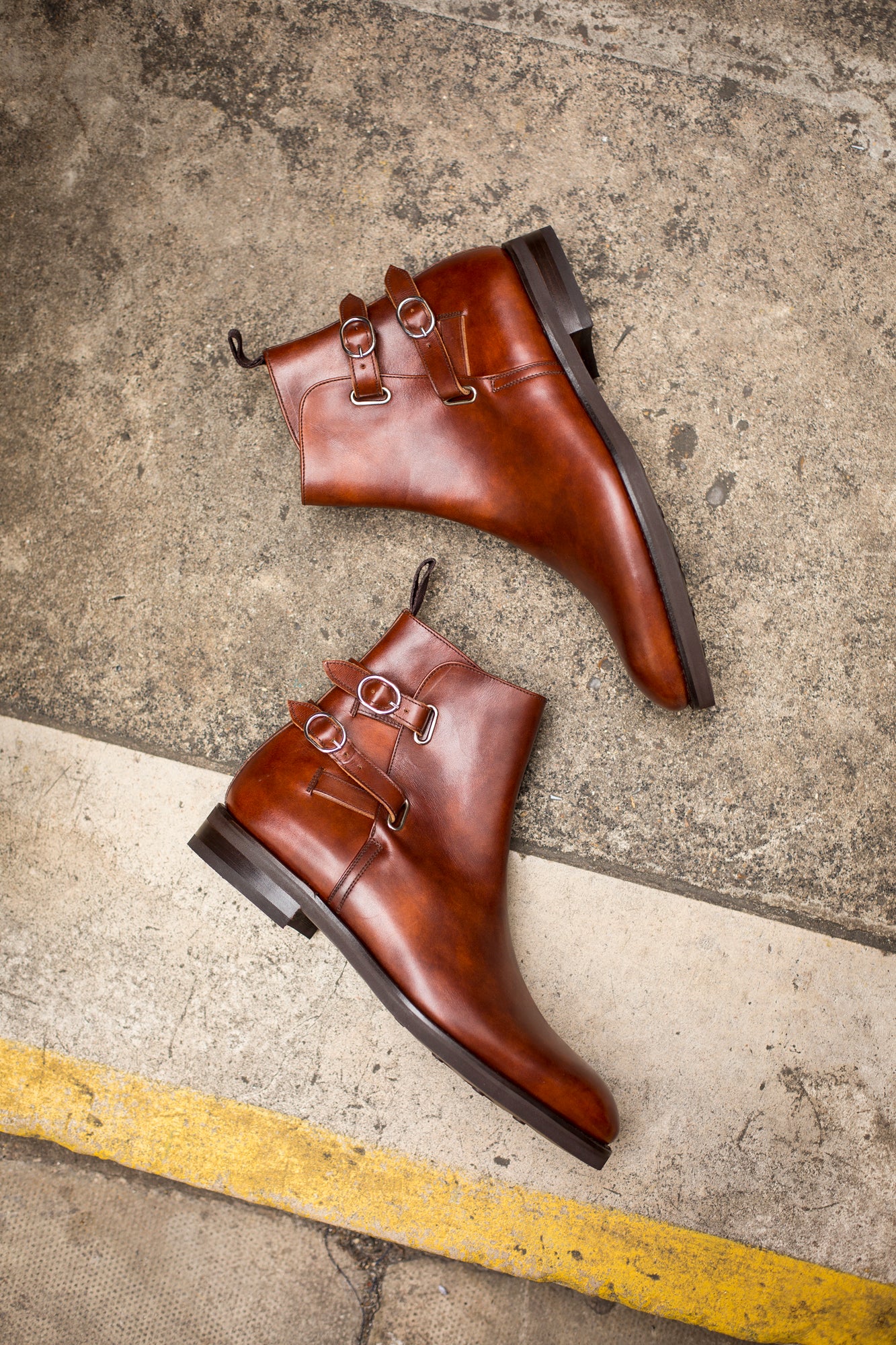 Genesee - MTO - Gold Museum Calf - NGT Last - Double Country Rubber Sole-Made To Order Jodhpur Boots-J.FitzPatrick Footwear