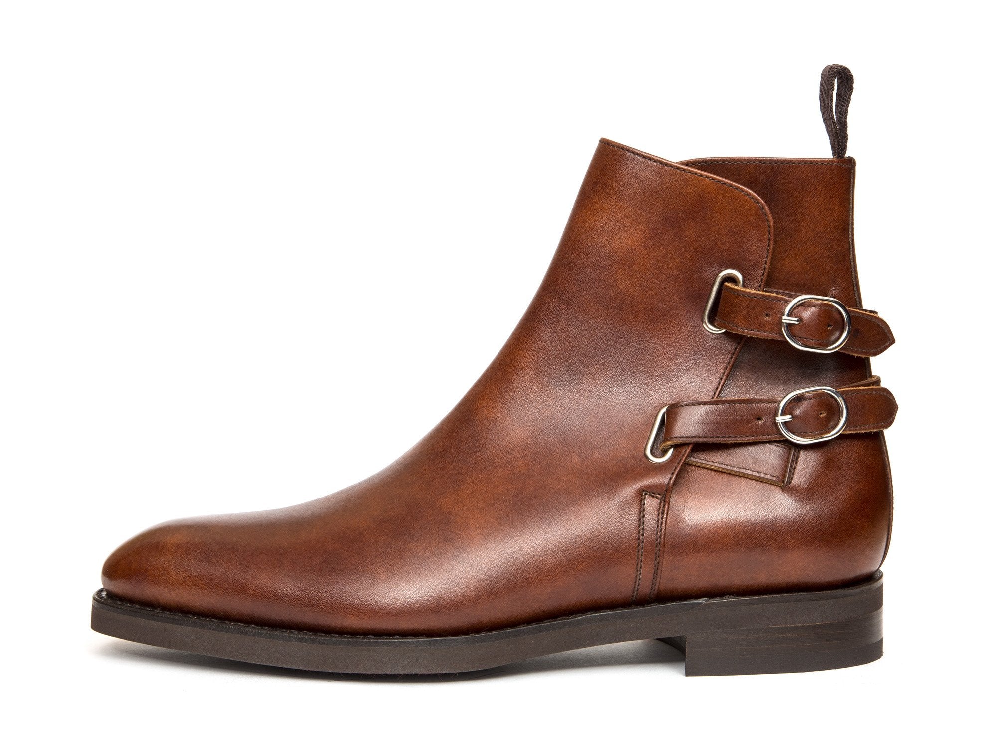 Genesee - MTO - Gold Museum Calf - NGT Last - Double Country Rubber Sole-Made To Order Jodhpur Boots-J.FitzPatrick Footwear