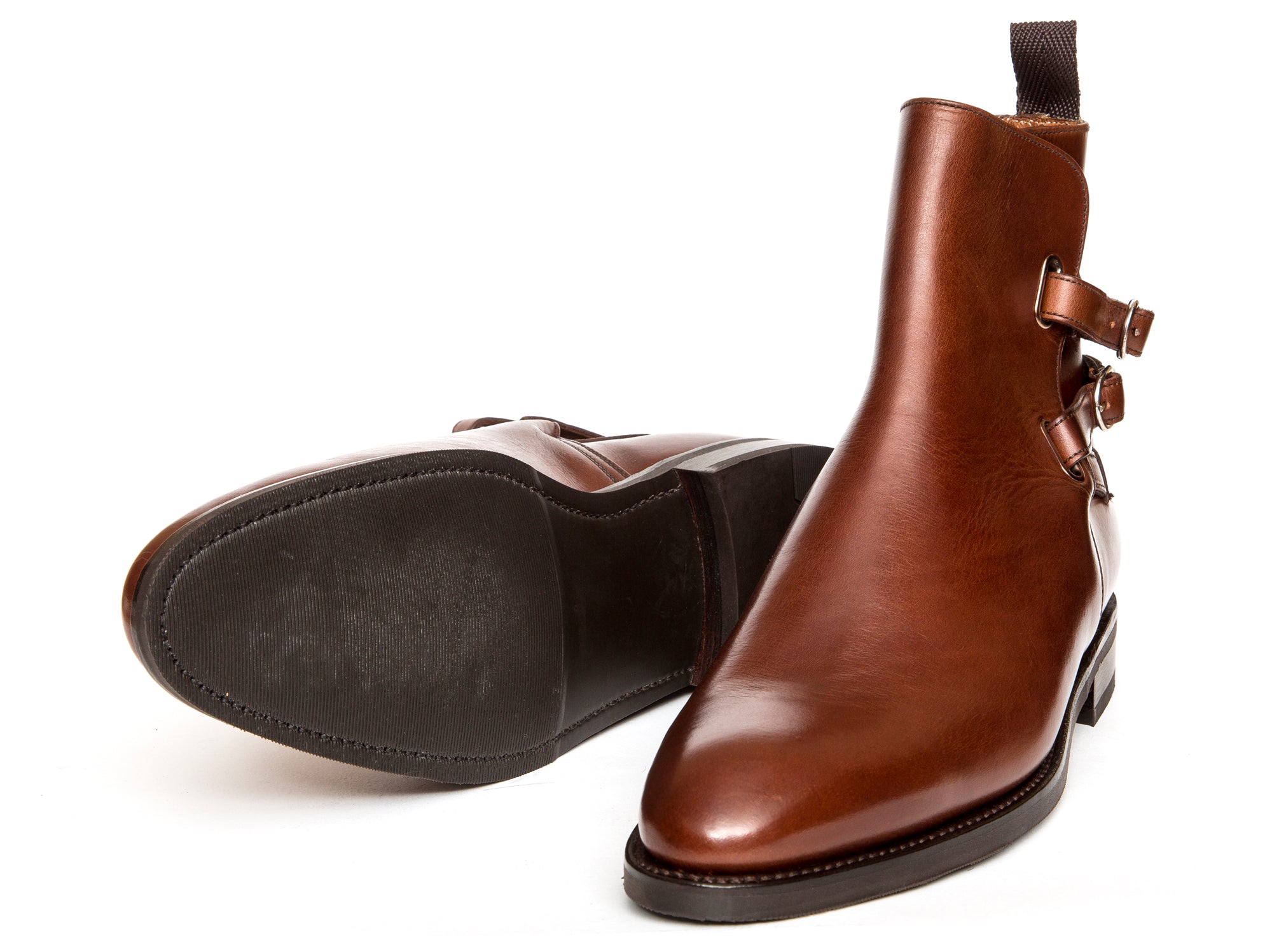 Genesee - MTO - Rugged Brown Calf - NGT Last - City Rubber Sole-Made To Order Jodhpur Boots-J.FitzPatrick Footwear