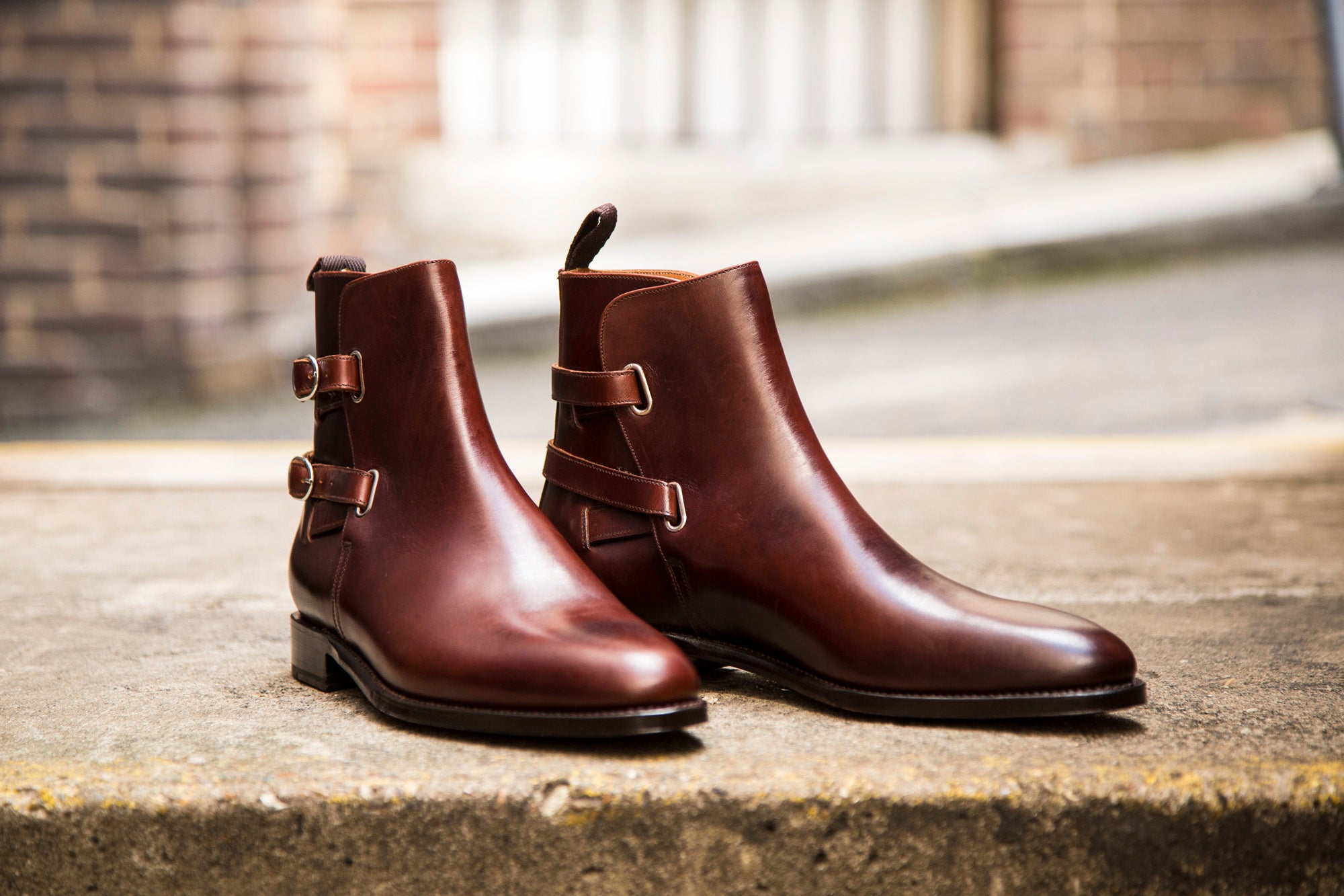 Genesee - MTO - Rugged Brown Calf - NGT Last - City Rubber Sole-Made To Order Jodhpur Boots-J.FitzPatrick Footwear