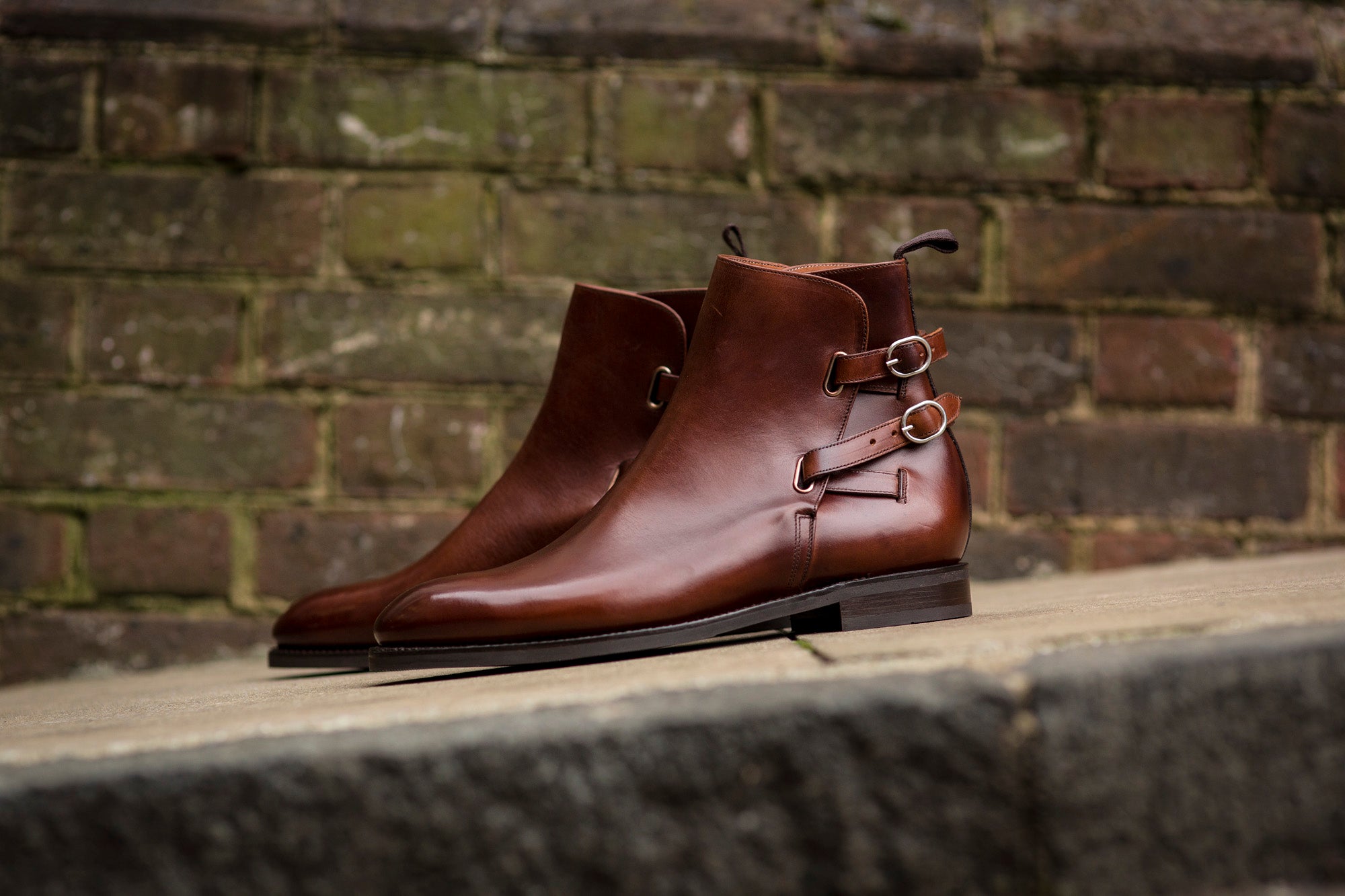 Genesee - MTO - Rugged Brown Calf - NGT Last - City Rubber Sole-Made To Order Jodhpur Boots-J.FitzPatrick Footwear