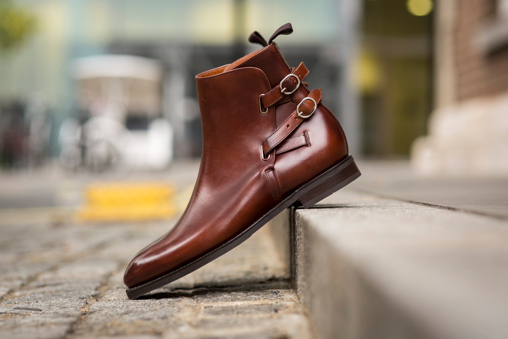 Genesee - MTO - Rugged Brown Calf - NGT Last - City Rubber Sole-Made To Order Jodhpur Boots-J.FitzPatrick Footwear