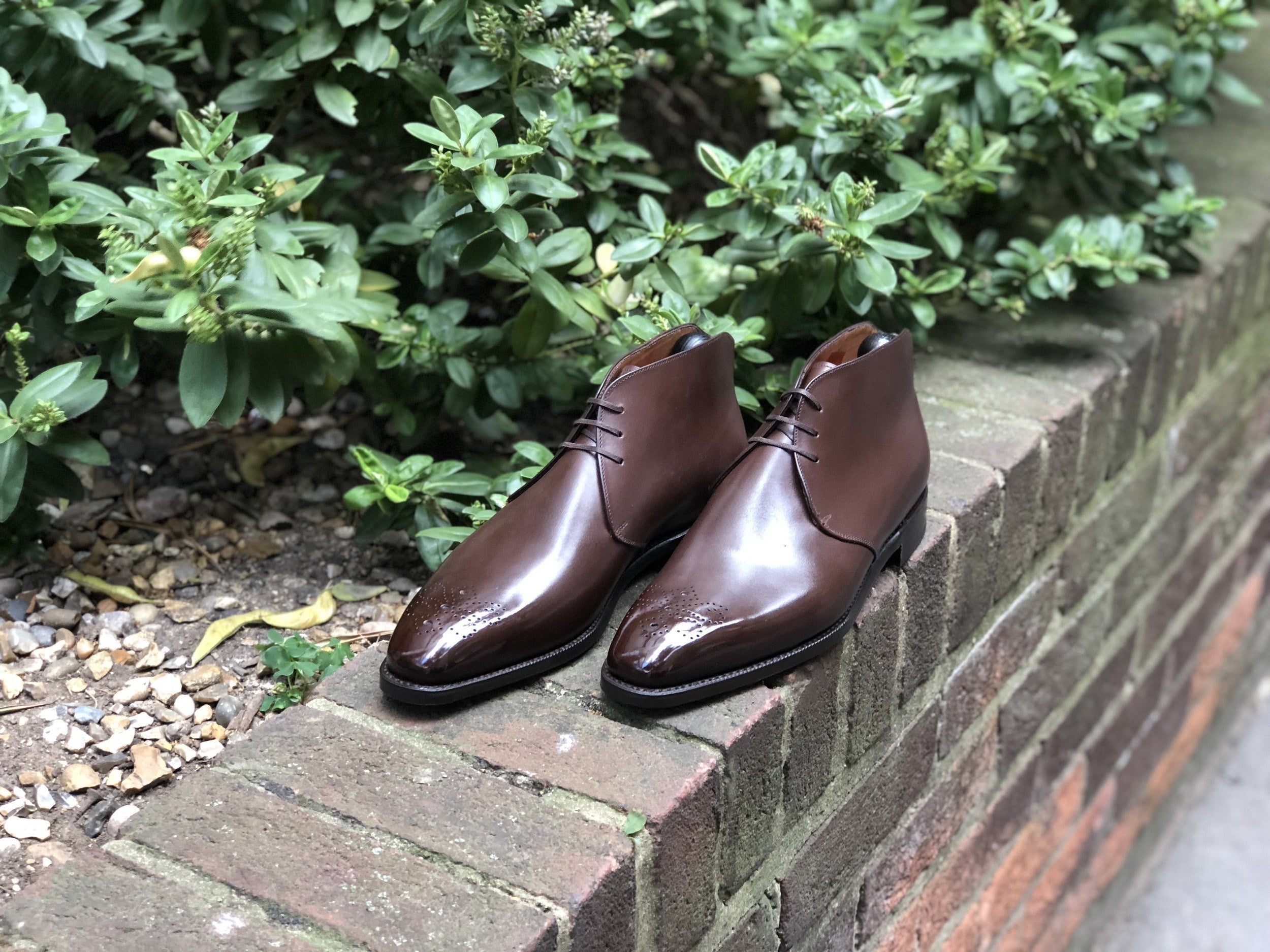 Georgetown - MTO - Chocolate Calf - LPB Last - Single Leather Sole-Made To Order Chukka Boots-J.FitzPatrick Footwear