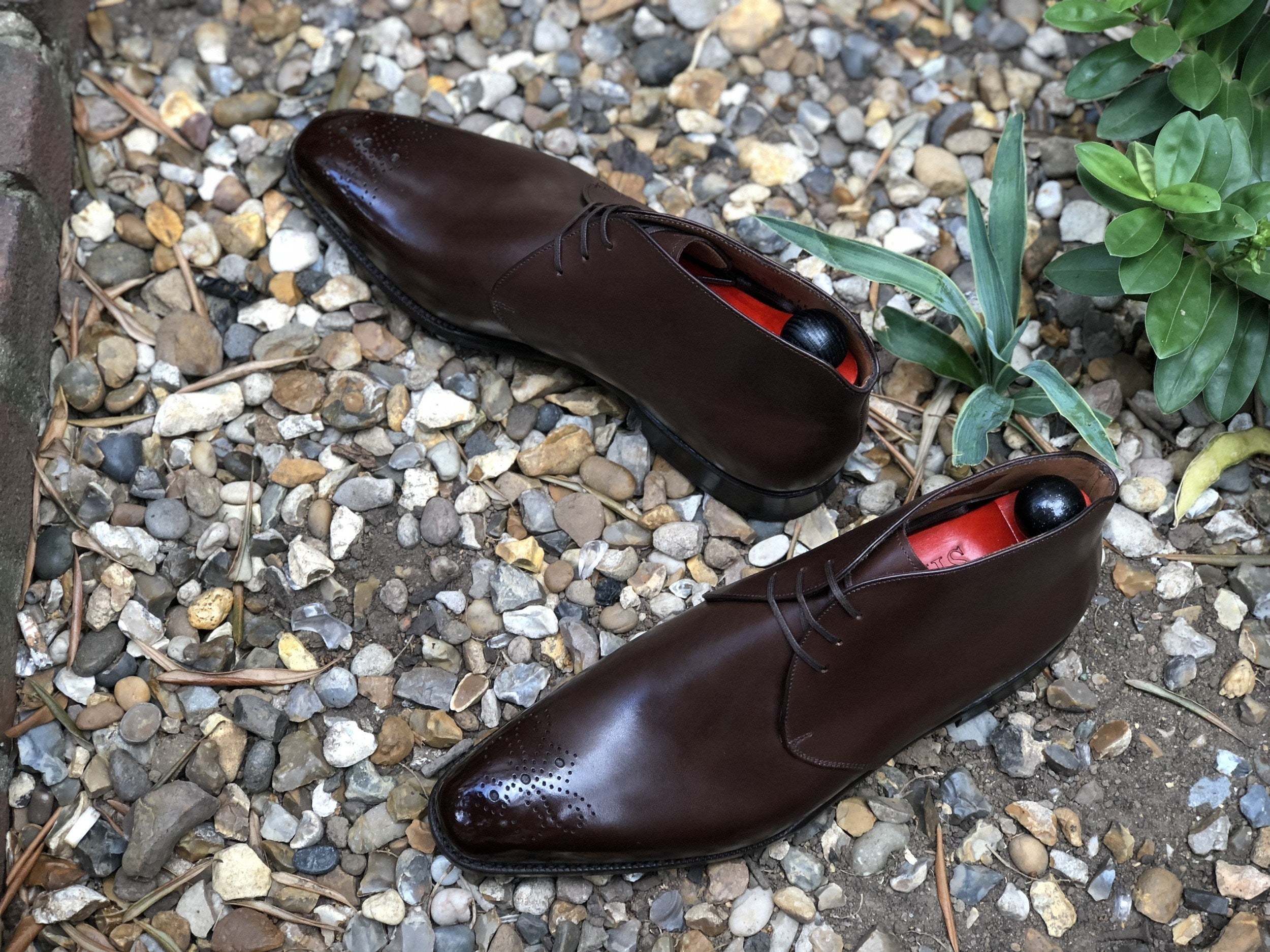 Georgetown - MTO - Chocolate Calf - LPB Last - Single Leather Sole-Made To Order Chukka Boots-J.FitzPatrick Footwear