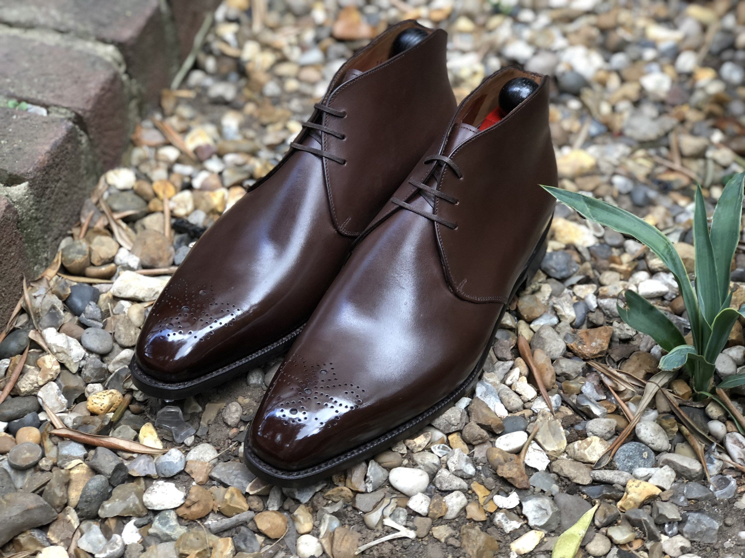 Georgetown - MTO - Chocolate Calf - LPB Last - Single Leather Sole-Made To Order Chukka Boots-J.FitzPatrick Footwear