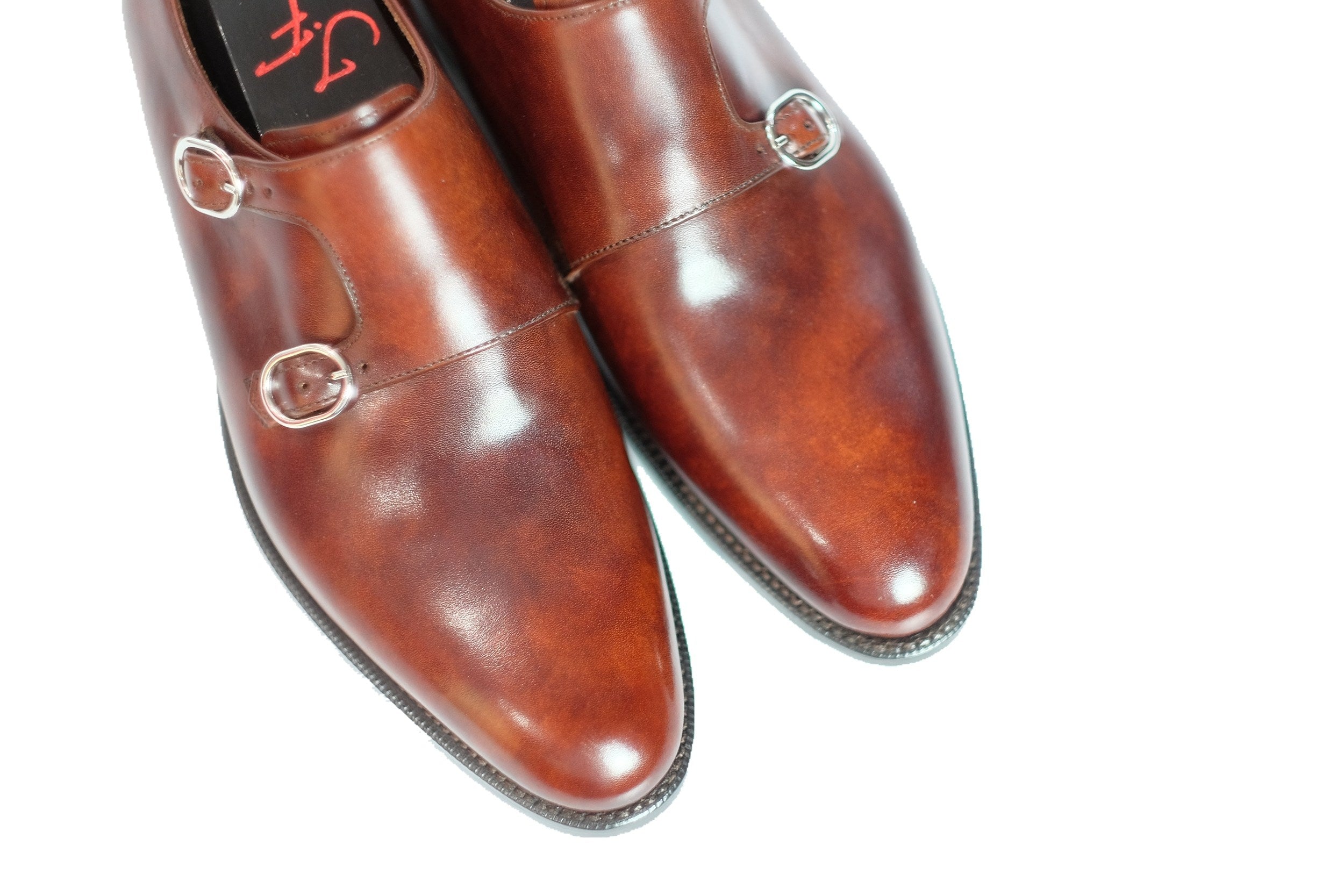 Gilmore - MTO - Gold Museum Calf-Made To Order Double Monkstrap Plain Toe-J.FitzPatrick Footwear