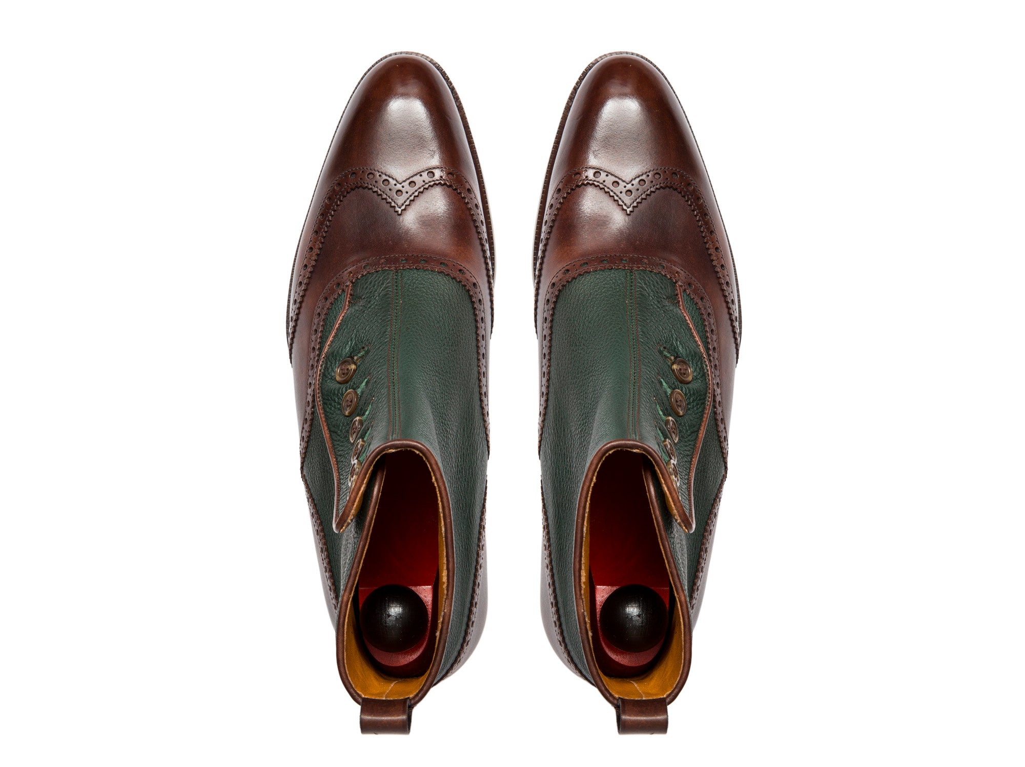 Grandview - MTO - Walnut Museum Calf / Forest Soft Grain - NGT Last - Single Leather Sole-Made To Order-J.FitzPatrick Footwear