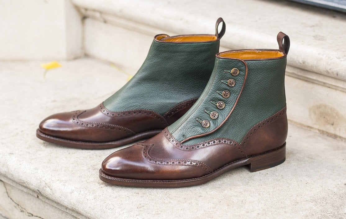 Grandview - MTO - Walnut Museum Calf / Forest Soft Grain - NGT Last - Single Leather Sole-Made To Order-J.FitzPatrick Footwear