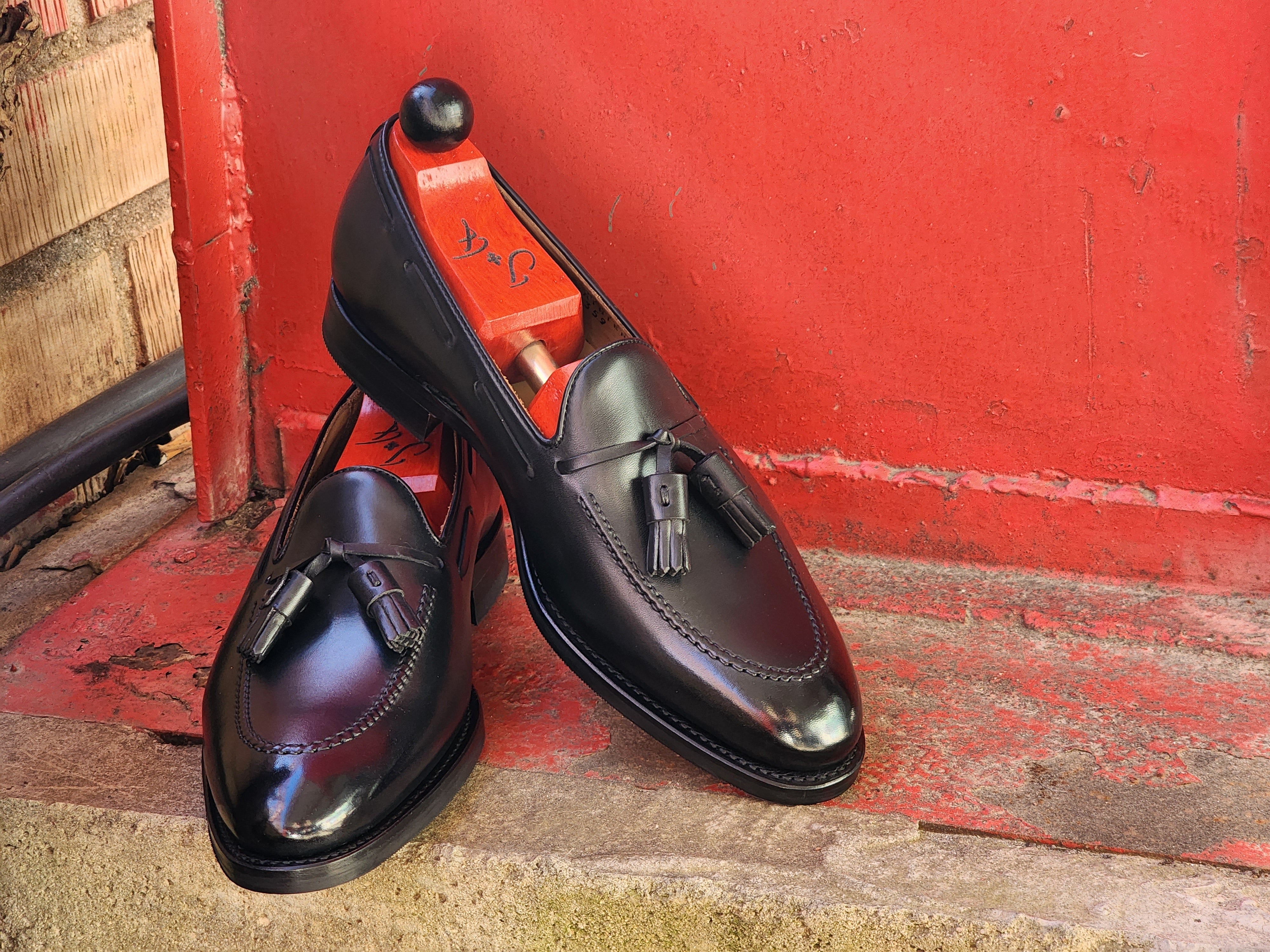 Haller - Black Calf-Tassel Loafers-J.FitzPatrick Footwear
