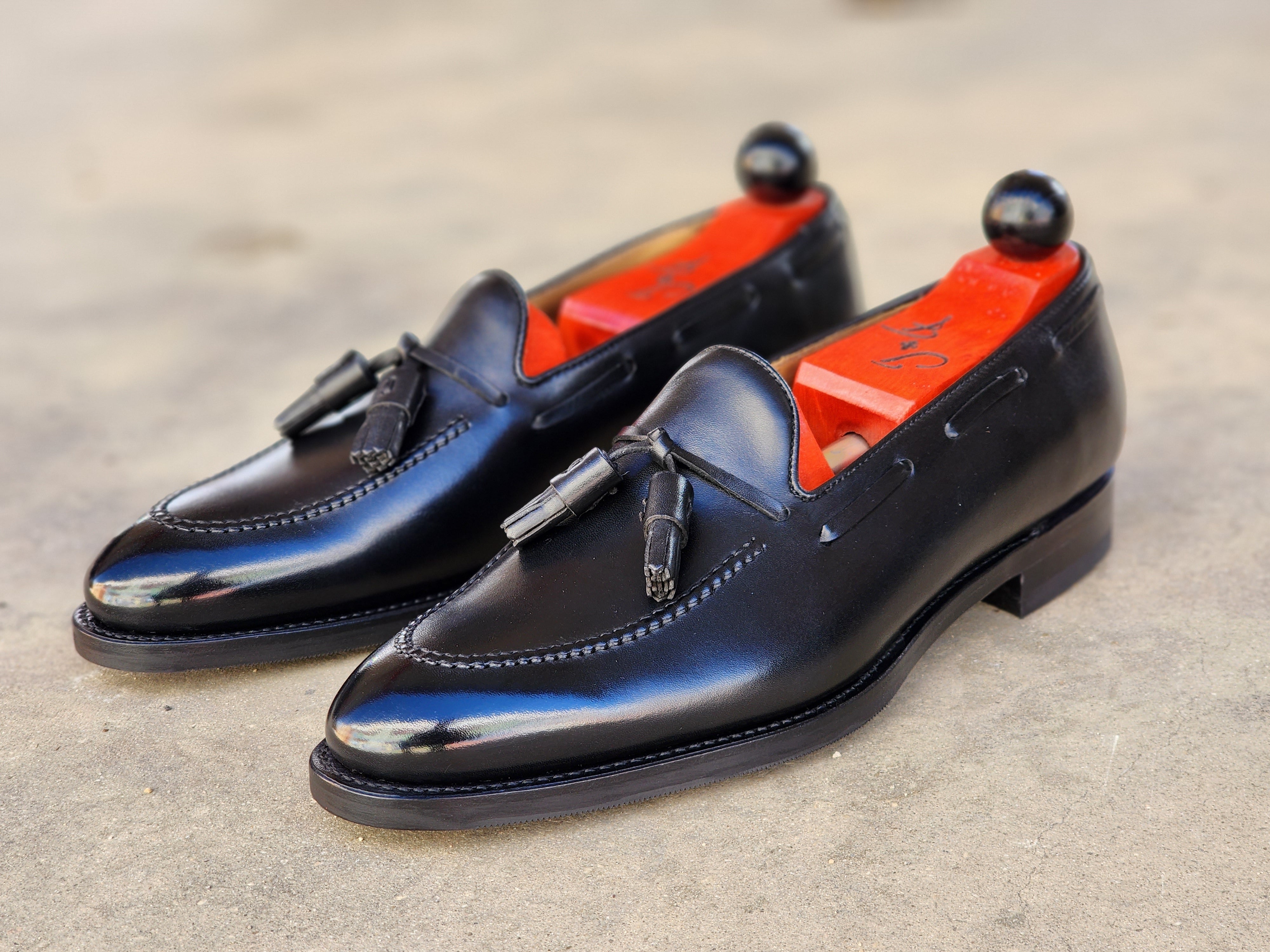 Haller - Black Calf-Tassel Loafers-J.FitzPatrick Footwear