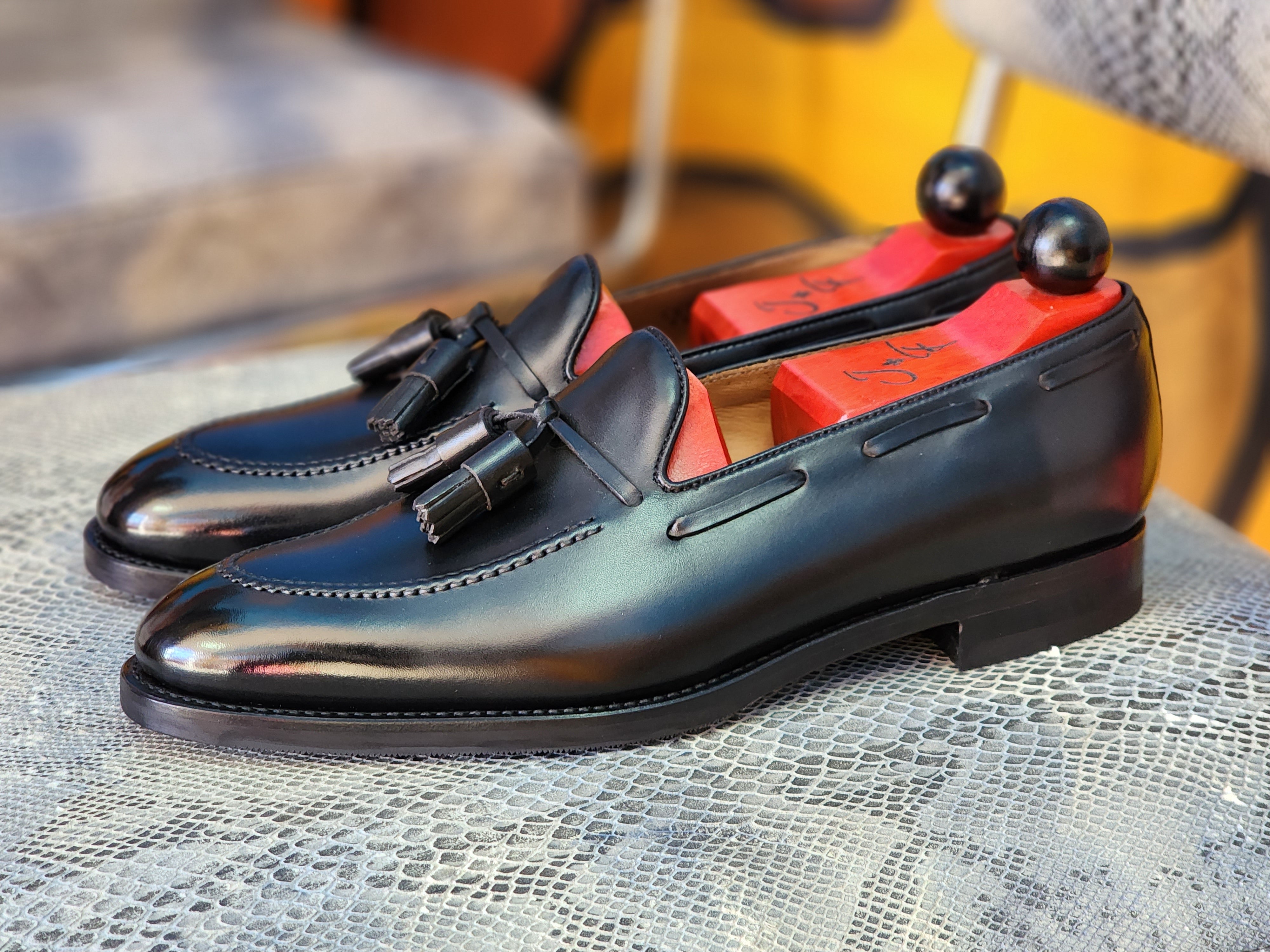 Haller - Black Calf-Tassel Loafers-J.FitzPatrick Footwear