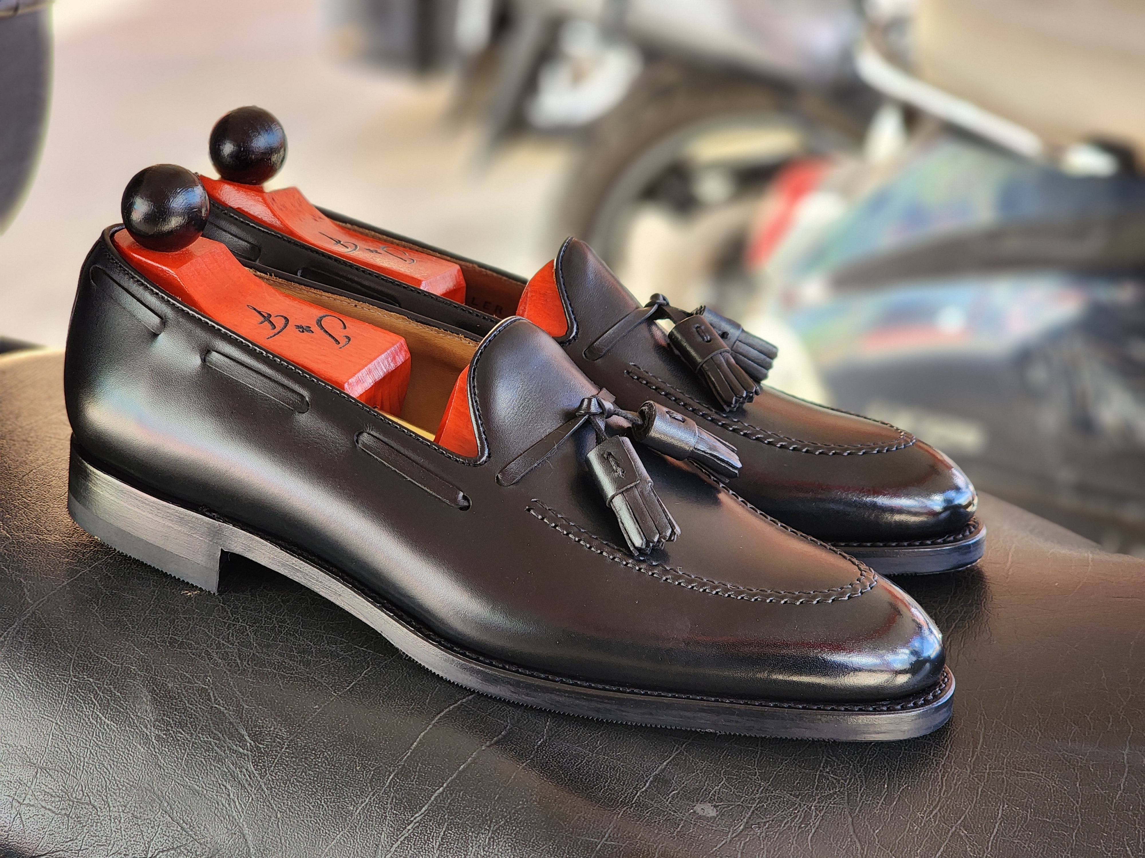 Haller - Black Calf-Tassel Loafers-J.FitzPatrick Footwear
