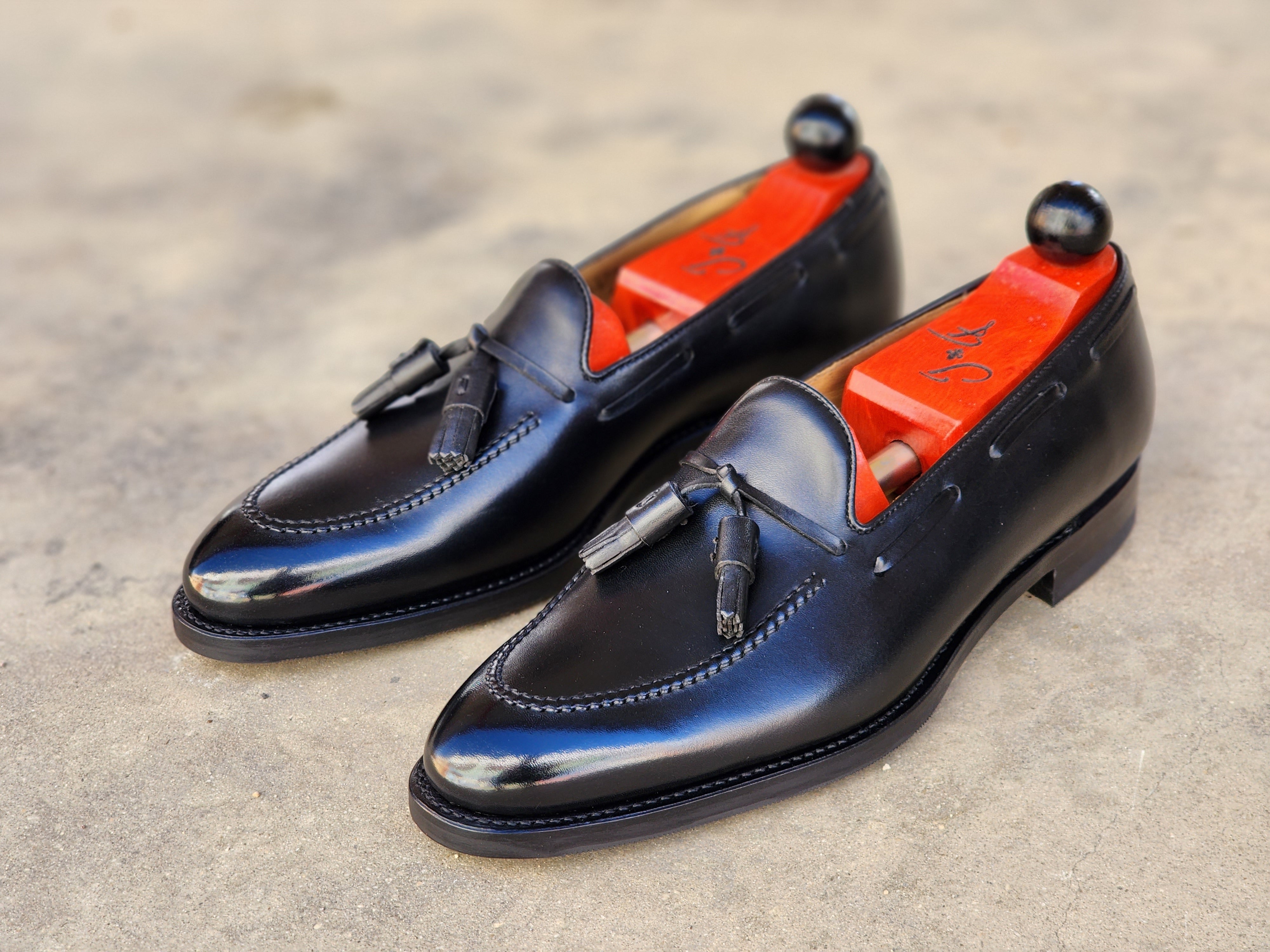 Haller - Black Calf-Tassel Loafers-J.FitzPatrick Footwear