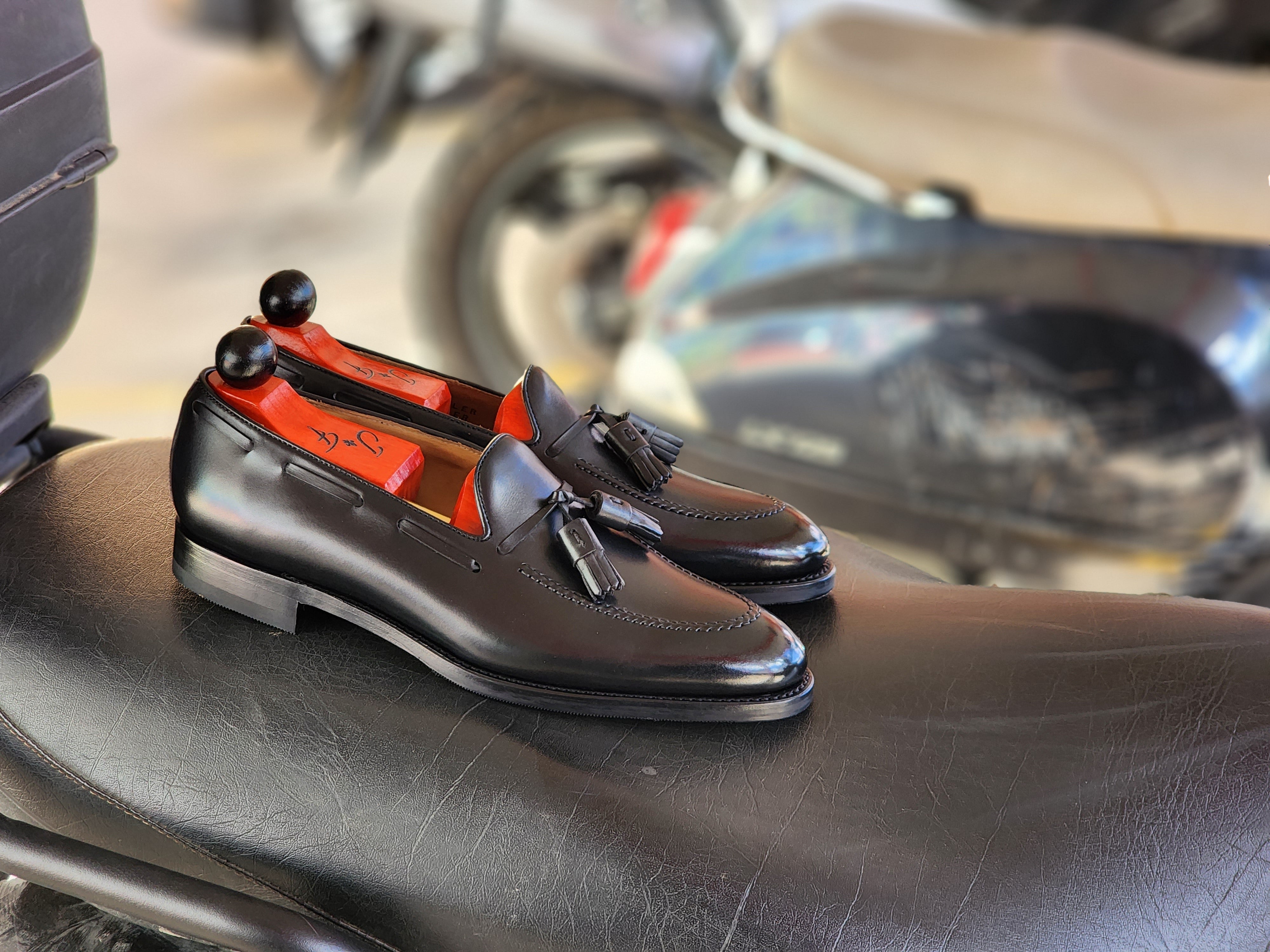 Haller - Black Calf-Tassel Loafers-J.FitzPatrick Footwear