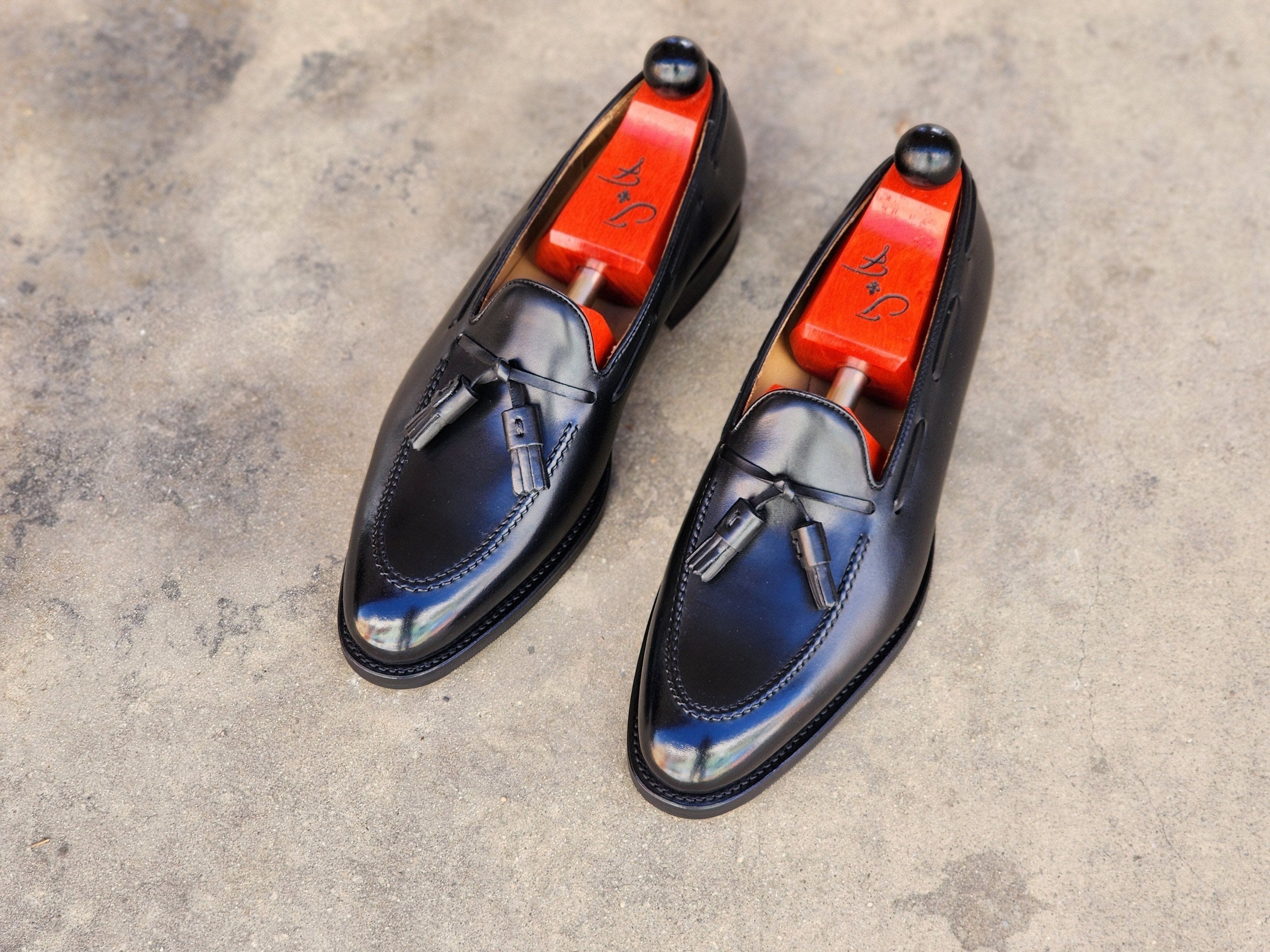 Haller - Black Calf-Tassel Loafers-J.FitzPatrick Footwear