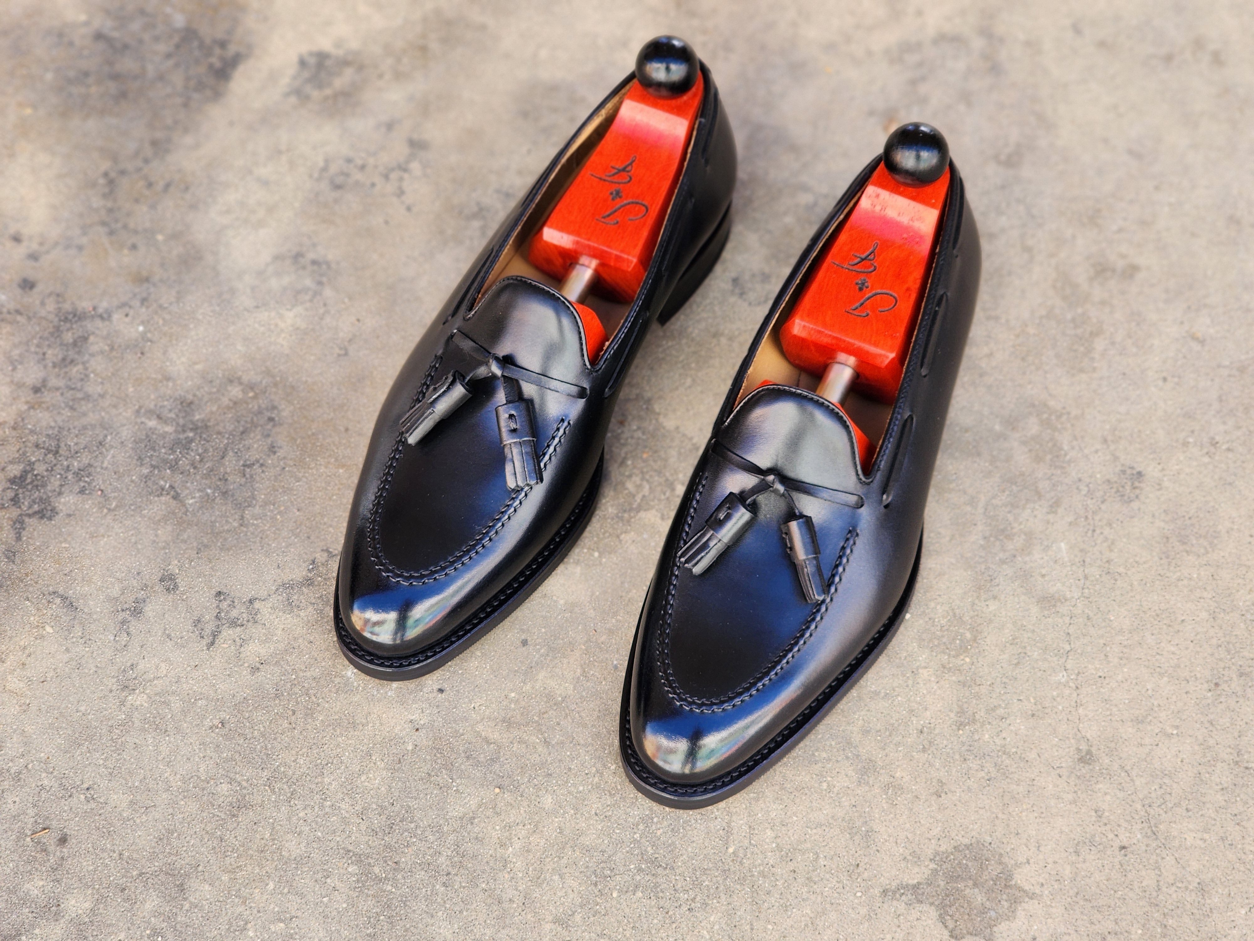 Haller - Black Calf-Tassel Loafers-J.FitzPatrick Footwear