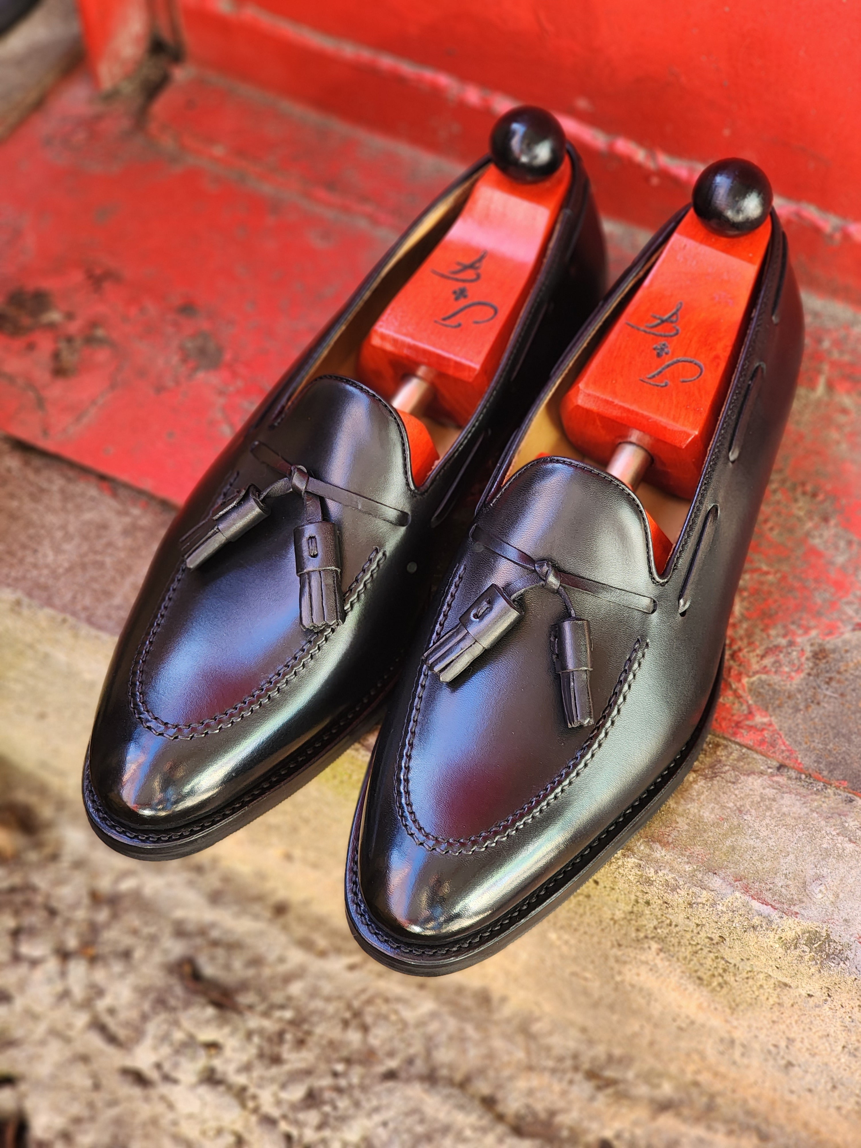 Haller - Black Calf-Tassel Loafers-J.FitzPatrick Footwear
