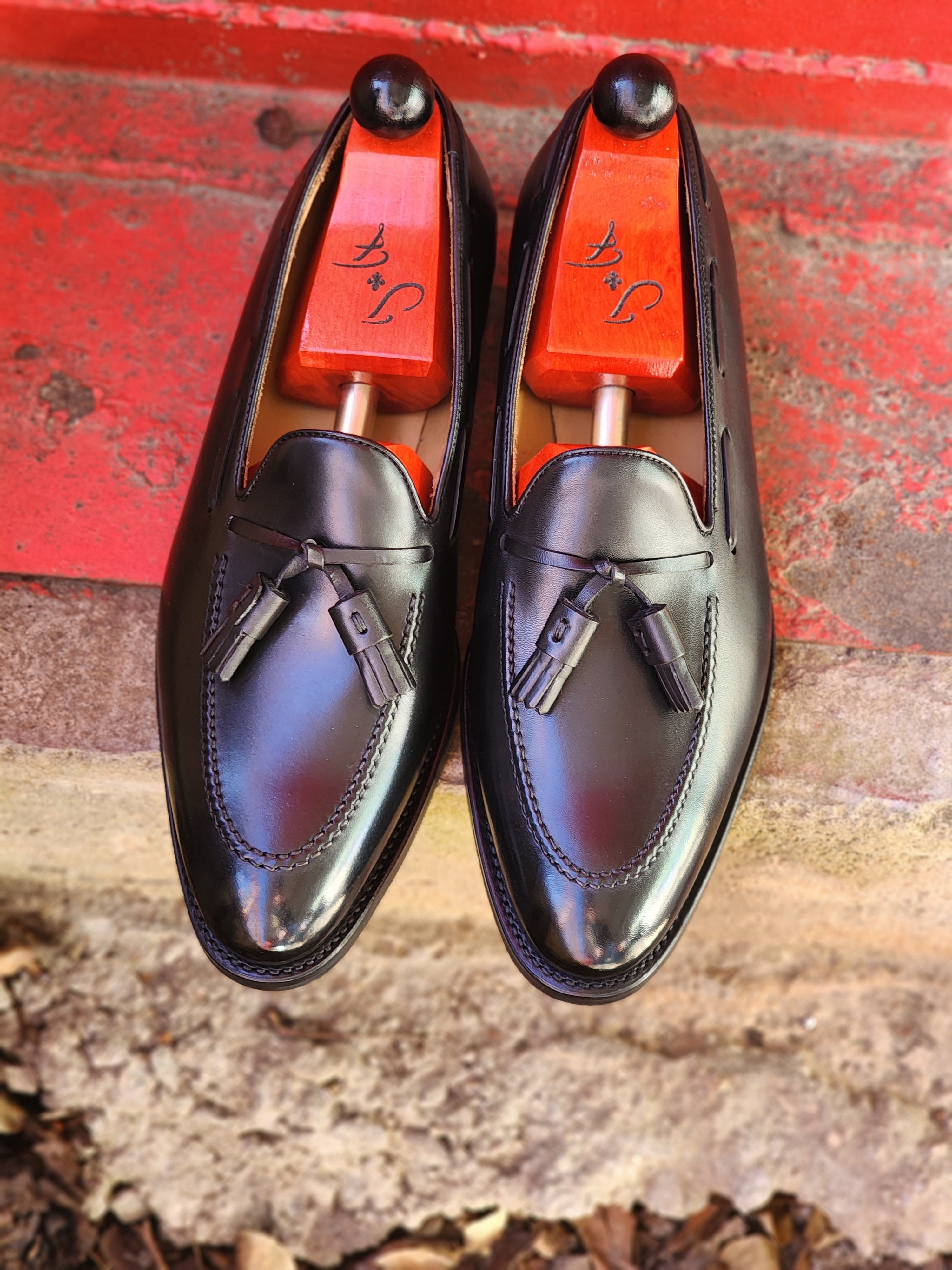 Haller - Black Calf-Tassel Loafers-J.FitzPatrick Footwear