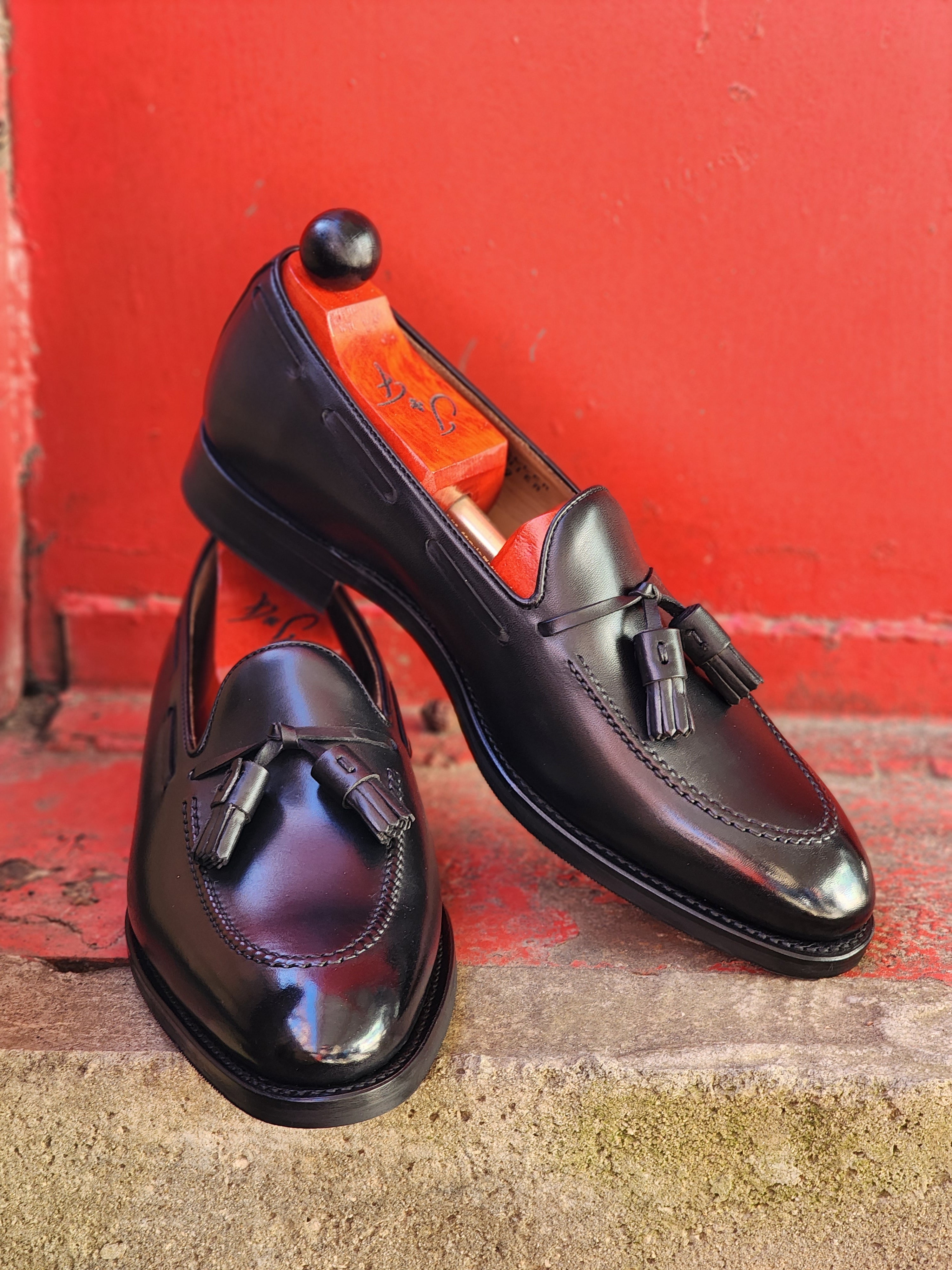 Haller - Black Calf-Tassel Loafers-J.FitzPatrick Footwear