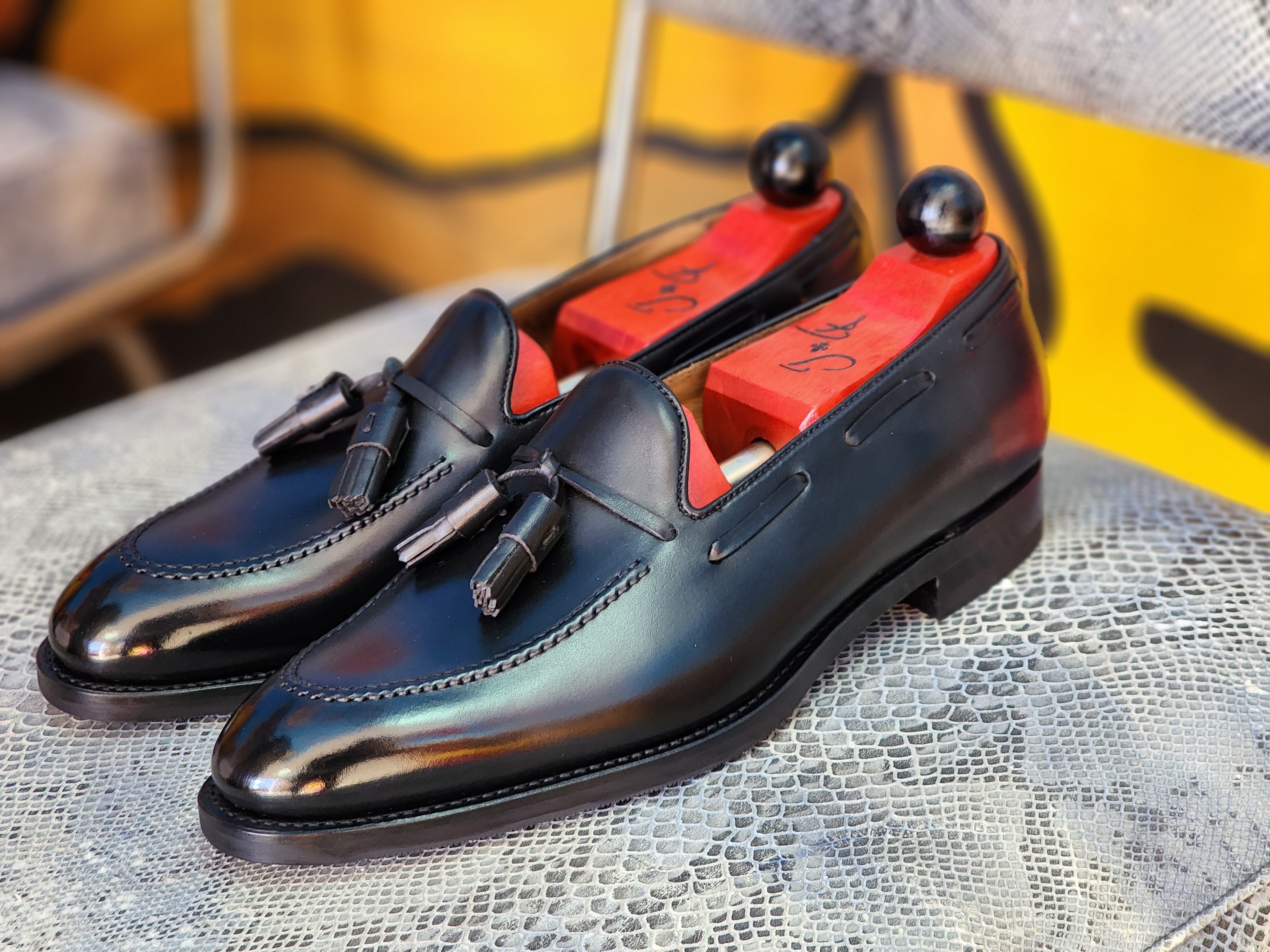 Haller - Black Calf-Tassel Loafers-J.FitzPatrick Footwear