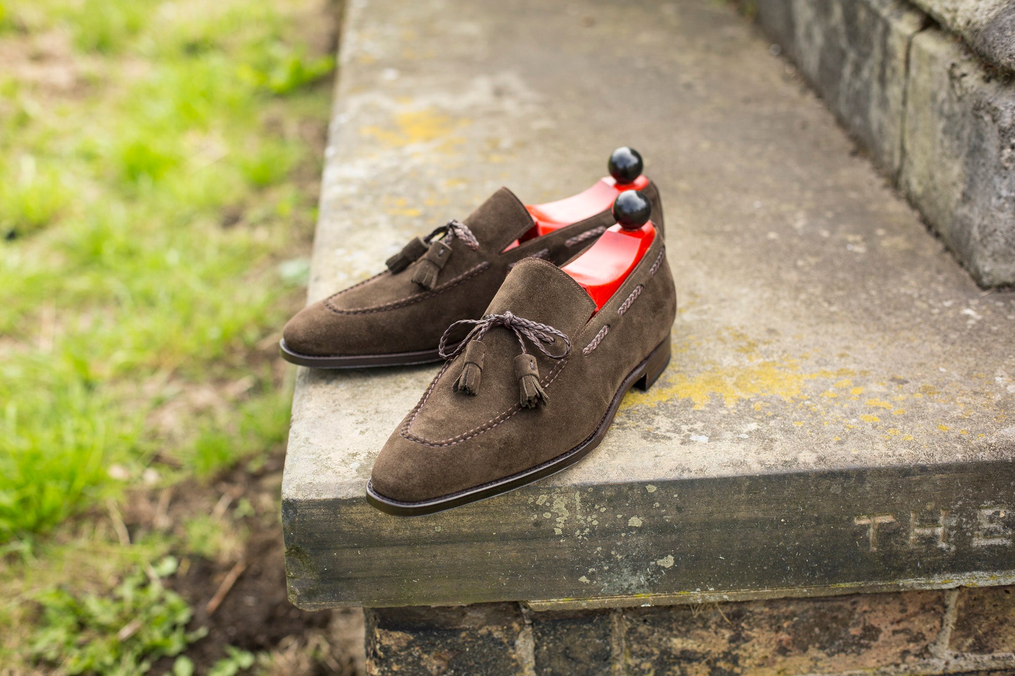 Issaquah - MTO - Moss Suede - LPB Last - Single Leather Sole-Made To Order Tassel Loafer-J.FitzPatrick Footwear