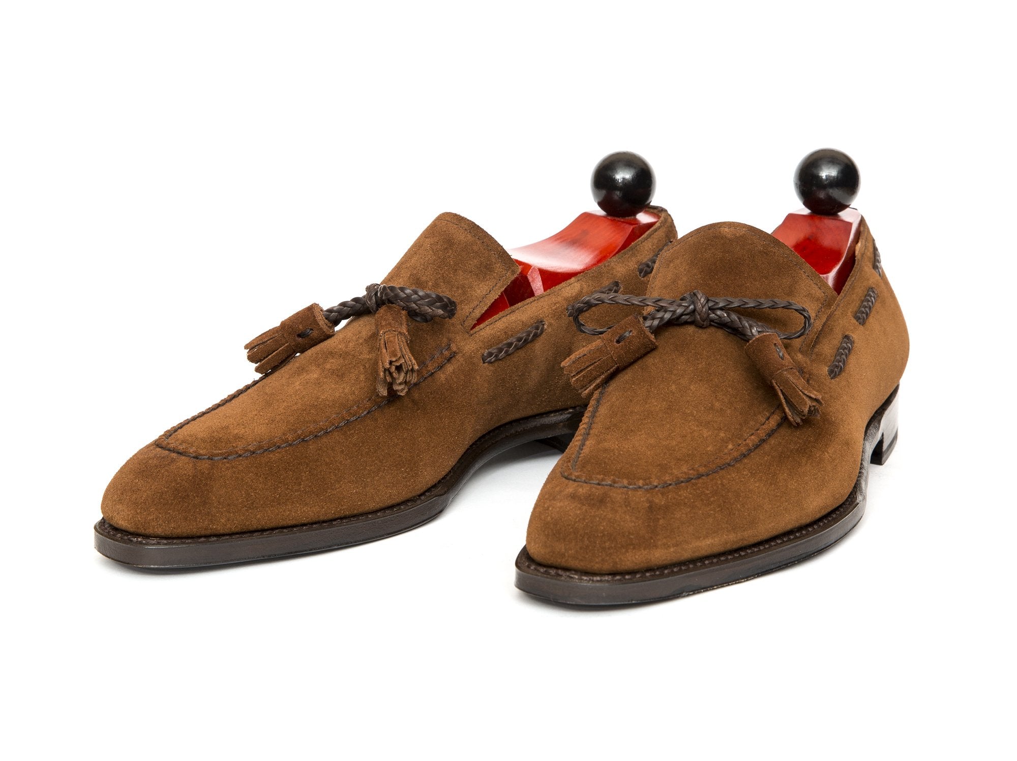 Issaquah - MTO - Snuff Suede - LPB Last - Single Leather Sole-Made To Order Tassel Loafer-J.FitzPatrick Footwear