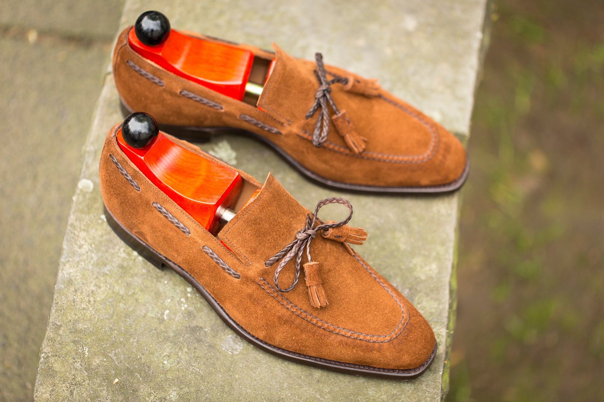 Issaquah - MTO - Snuff Suede - LPB Last - Single Leather Sole-Made To Order Tassel Loafer-J.FitzPatrick Footwear