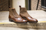 Westlake - MTO - Copper Museum Calf / Gold Tweed - NGT Last - Single Leather Sole