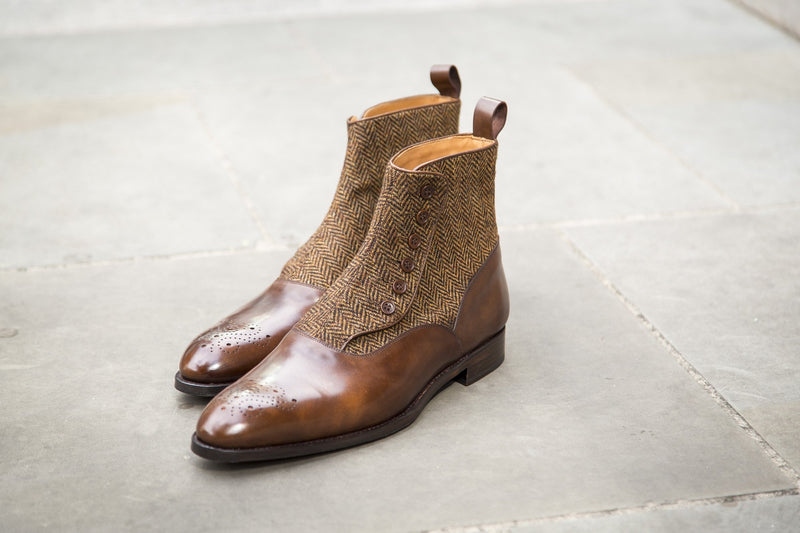 Westlake - MTO - Copper Museum Calf / Gold Tweed - NGT Last - Single Leather Sole