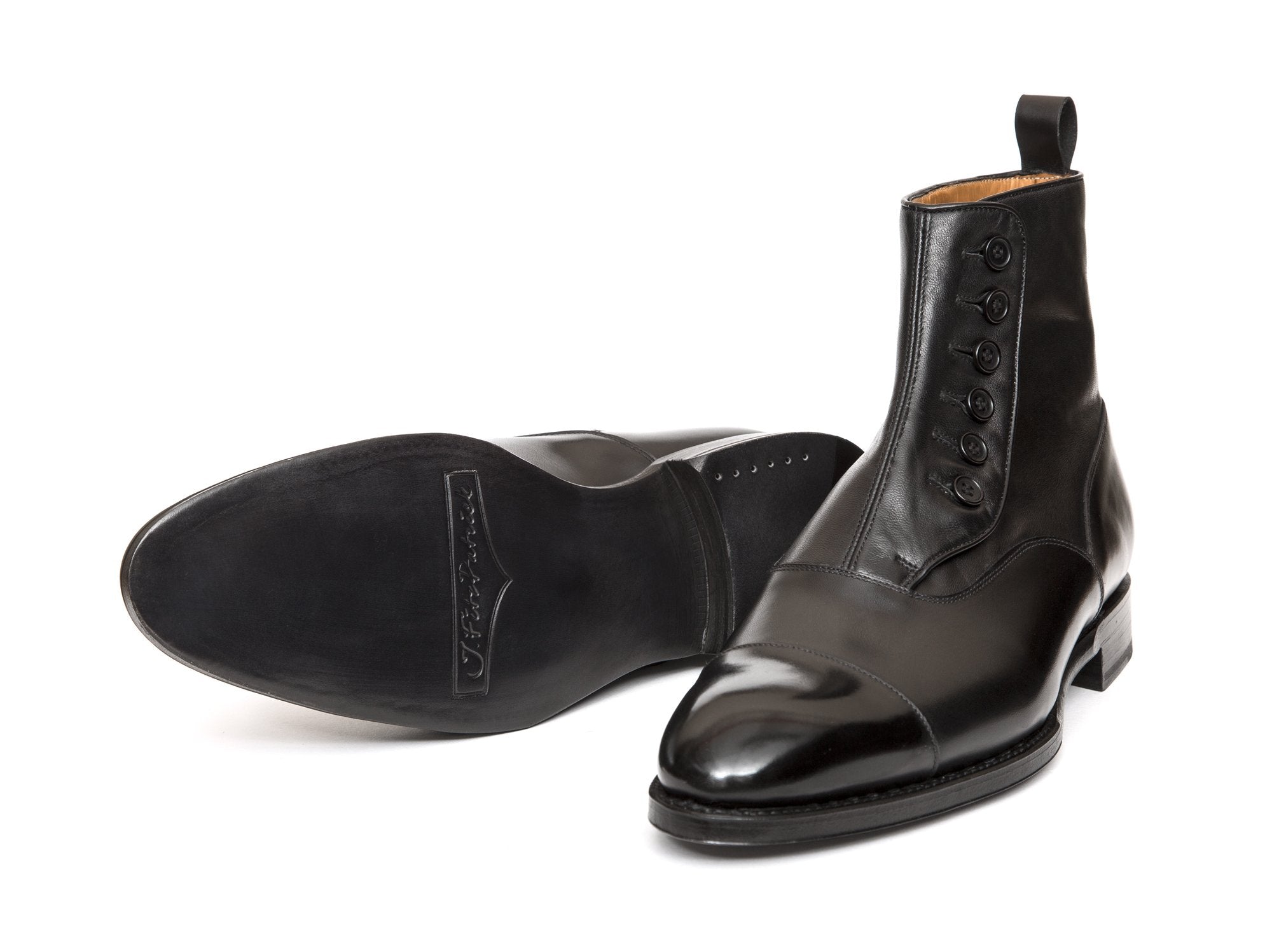 J.FitzPatrick Footwear - Bellevue - Black Calf / Soft Black Leather - NGT Last