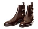 Genesee - MTO - Dark Brown Calf With Medallion - LPB Last - Double Leather Sole