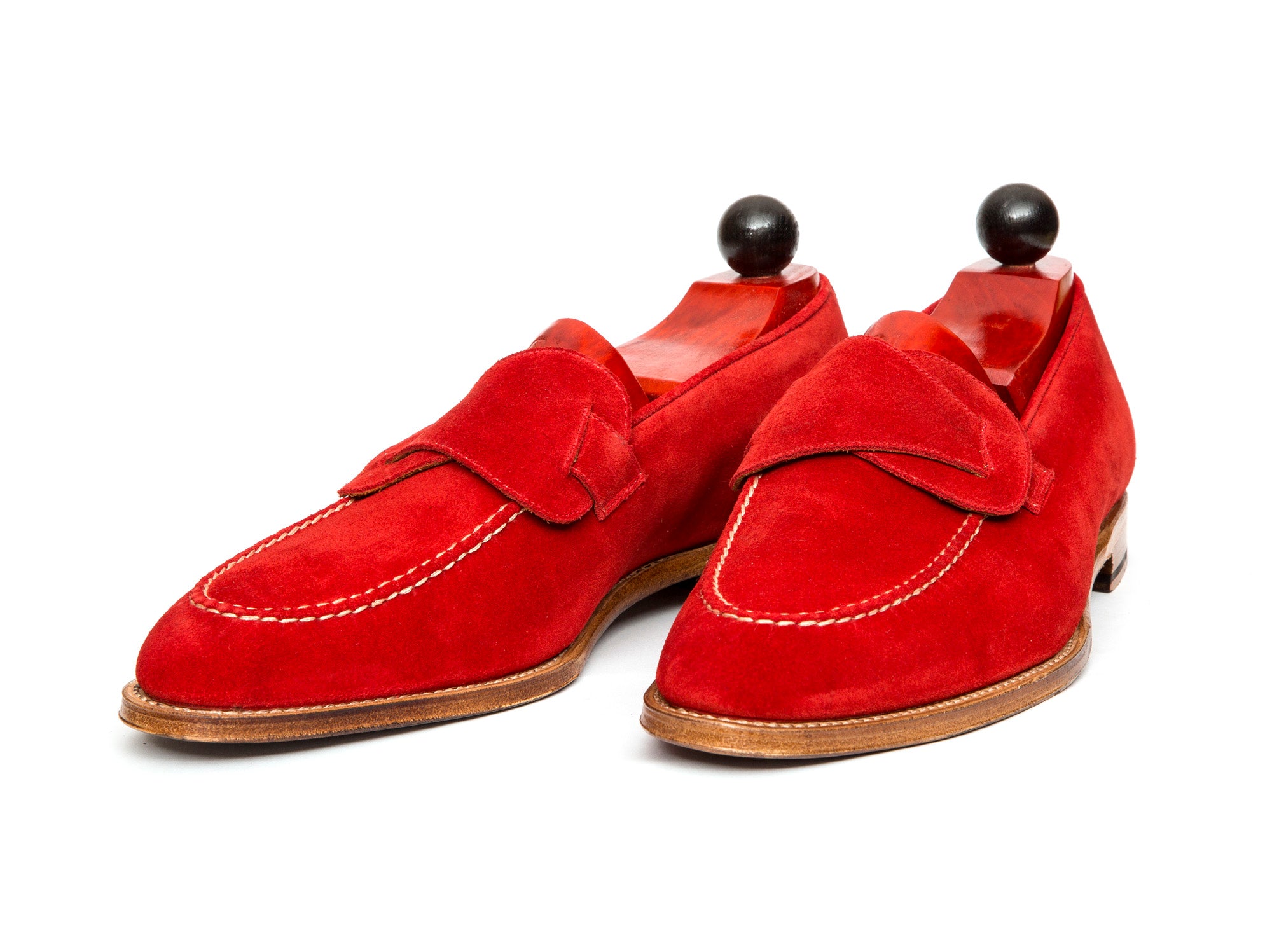 Hawthorne - MTO - Red Suede - TMG Last - Natural Single Leather Sole