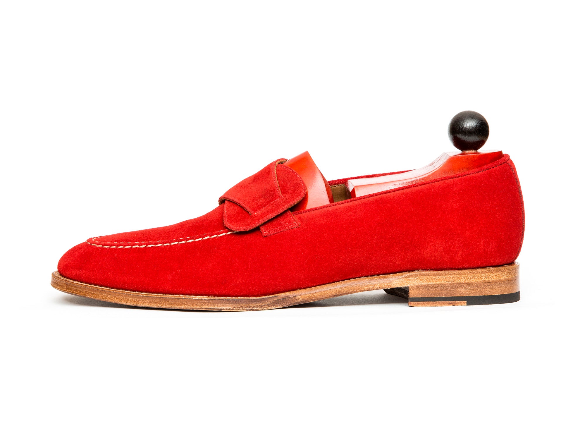 Hawthorne - MTO - Red Suede - TMG Last - Natural Single Leather Sole