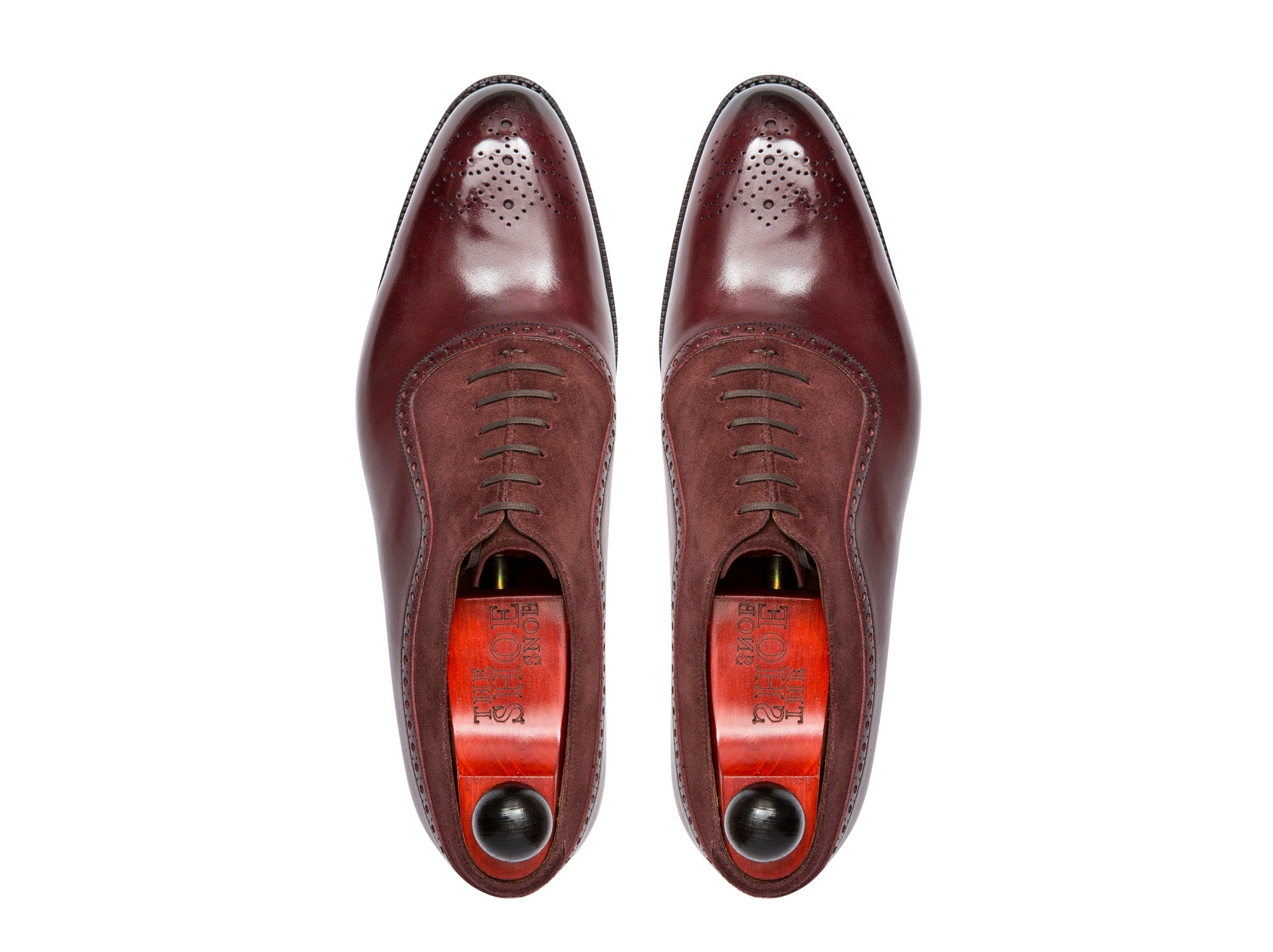 Roosevelt - MTO - Burgundy Calf / Burgundy Suede - NGT Last - Single Leather Sole