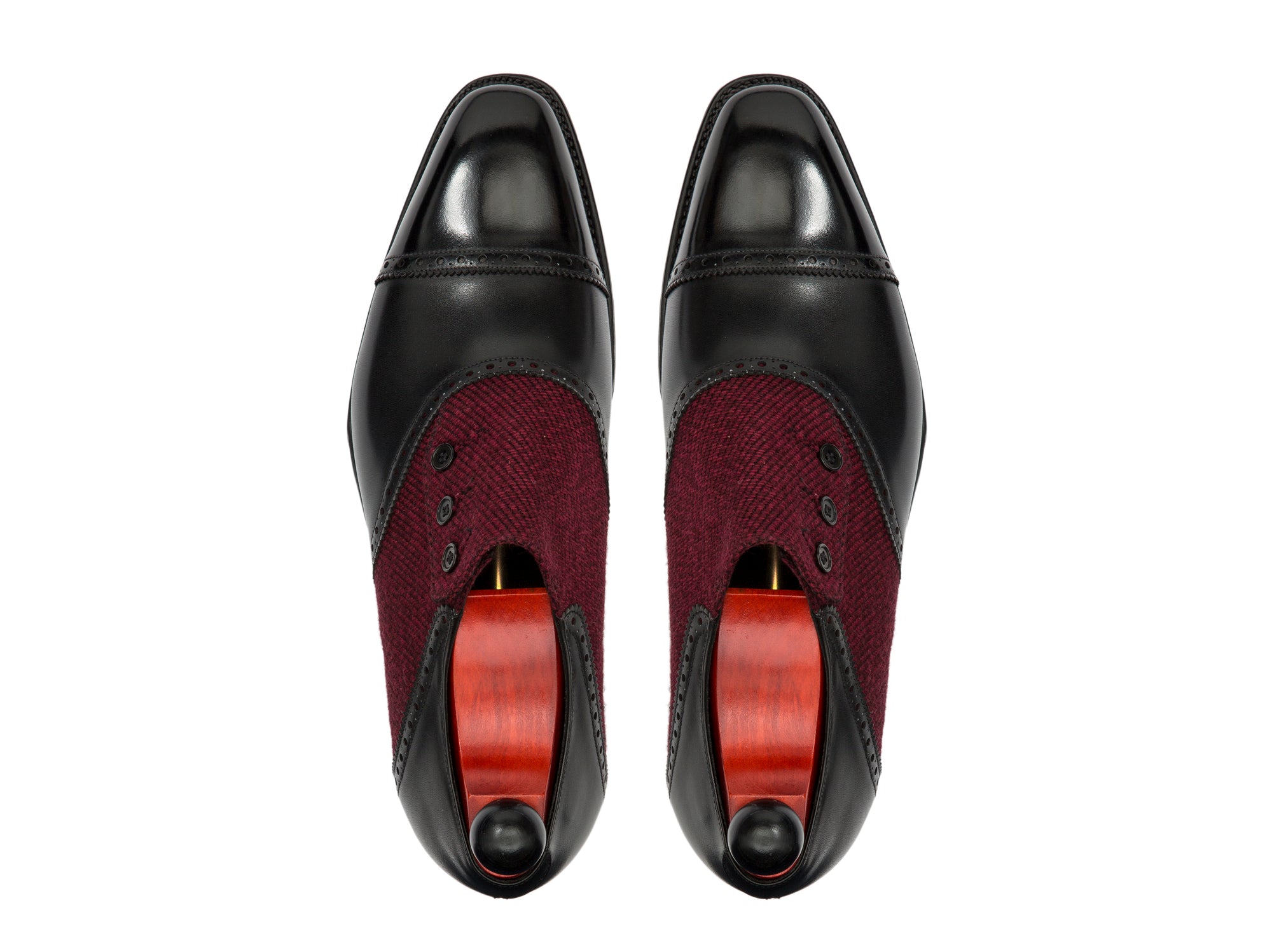 Cyril - MTO - Black Calf / Red Poulsbo - LPB Last - Single Leather Sole