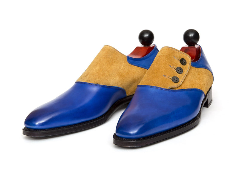 J.FitzPatrick Footwear - Aurora - Sky Blue Calf / Yellow Suede- LPB Last