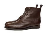 J.FitzPatrick Footwear - Holman - Dark Brown Scotch Grain - TMG Last