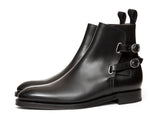J.FitzPatrick Footwear - Genesee - Black Calf - Double Leather Sole - NGT Last